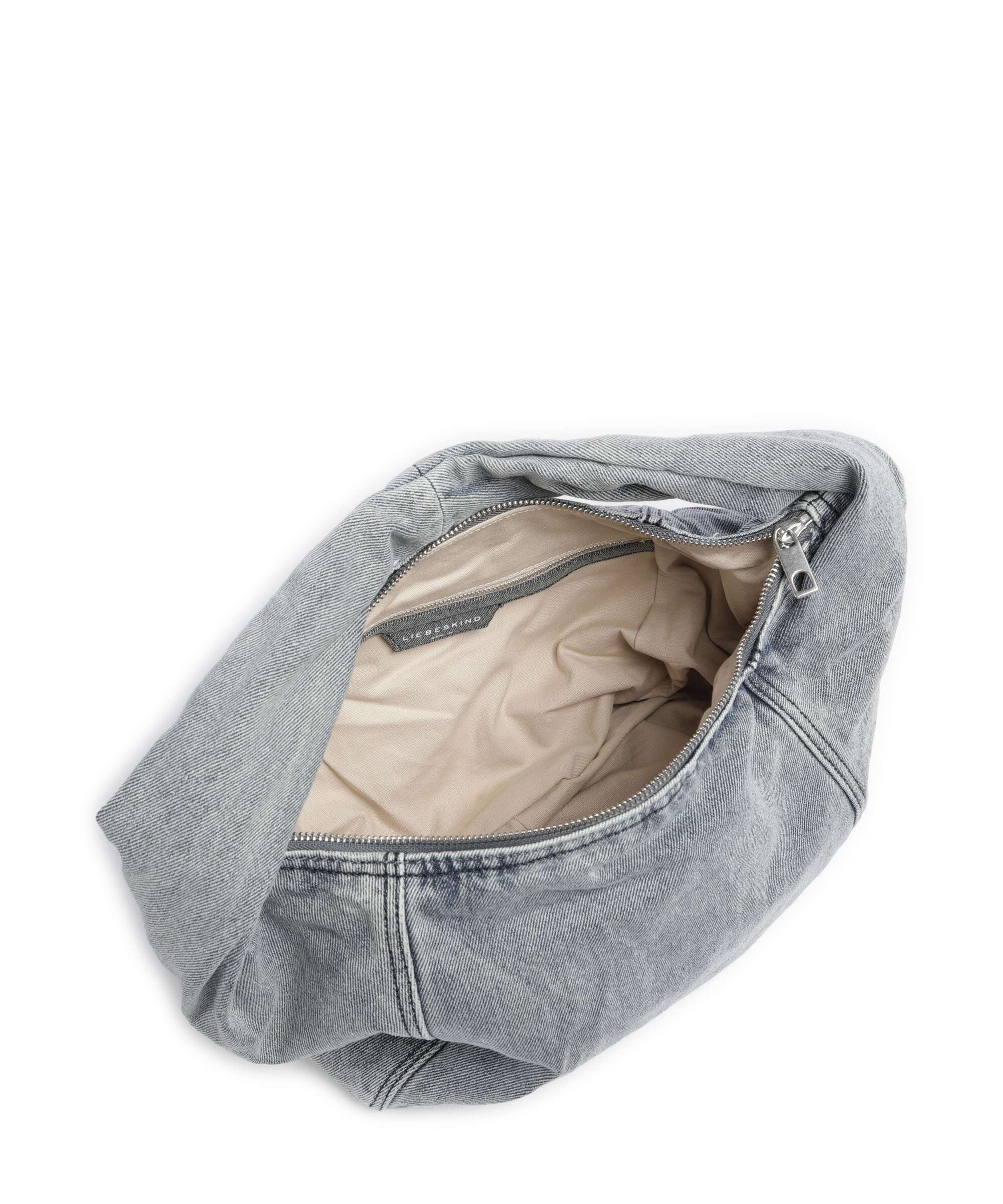 Liebeskind Farrah II Denim M Hobo tas blue denim - Image 5