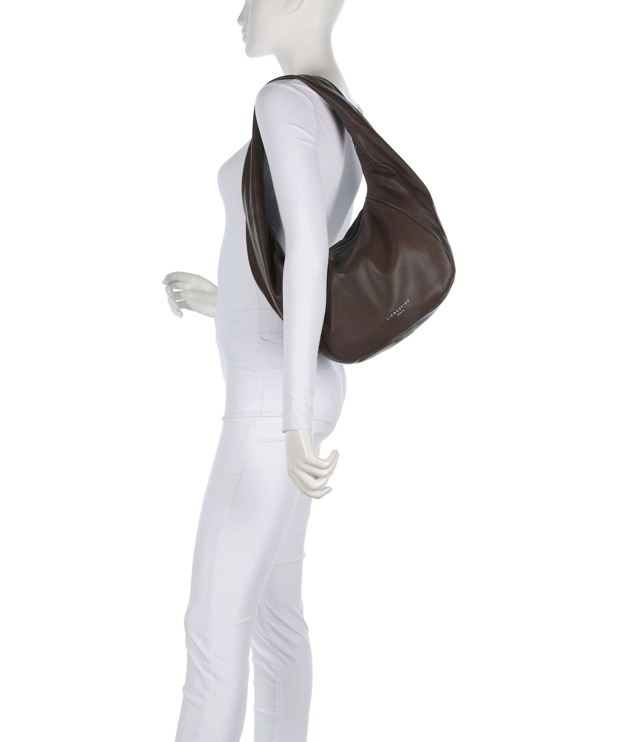 Liebeskind Farrah Vintage Goat M Hobo tas roasted coconut - Image 3