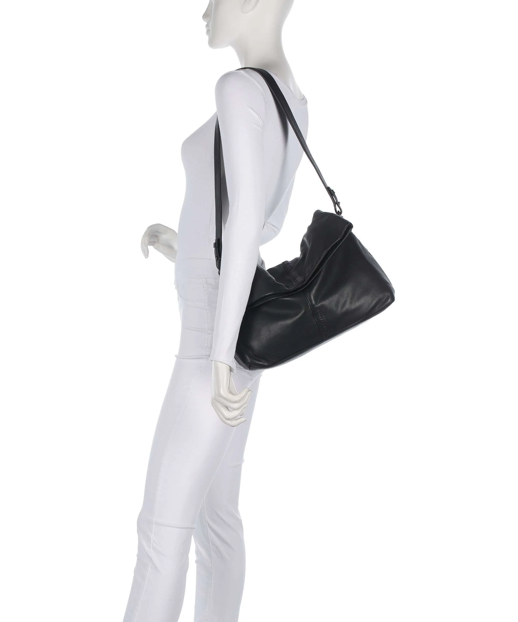 Liebeskind Fiona Sheep Natural M Hobo tas black - Image 3