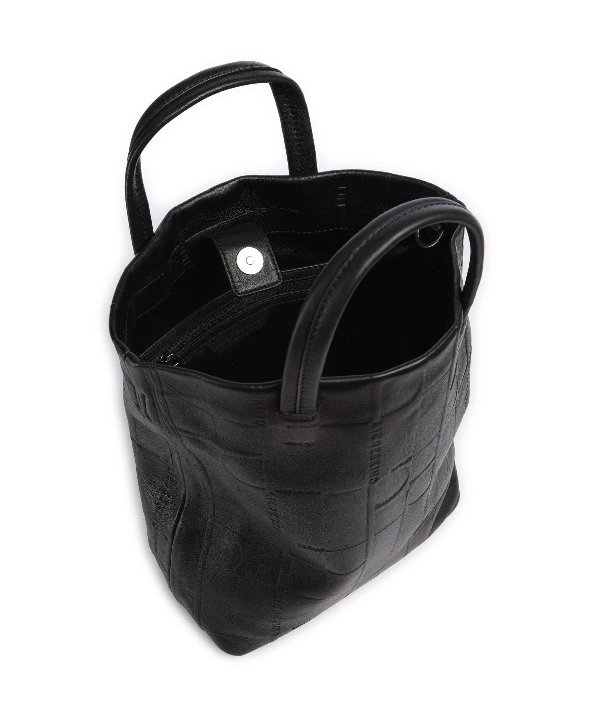 Liebeskind Hera Monogram Sheep Natural M Handtas black - Image 6