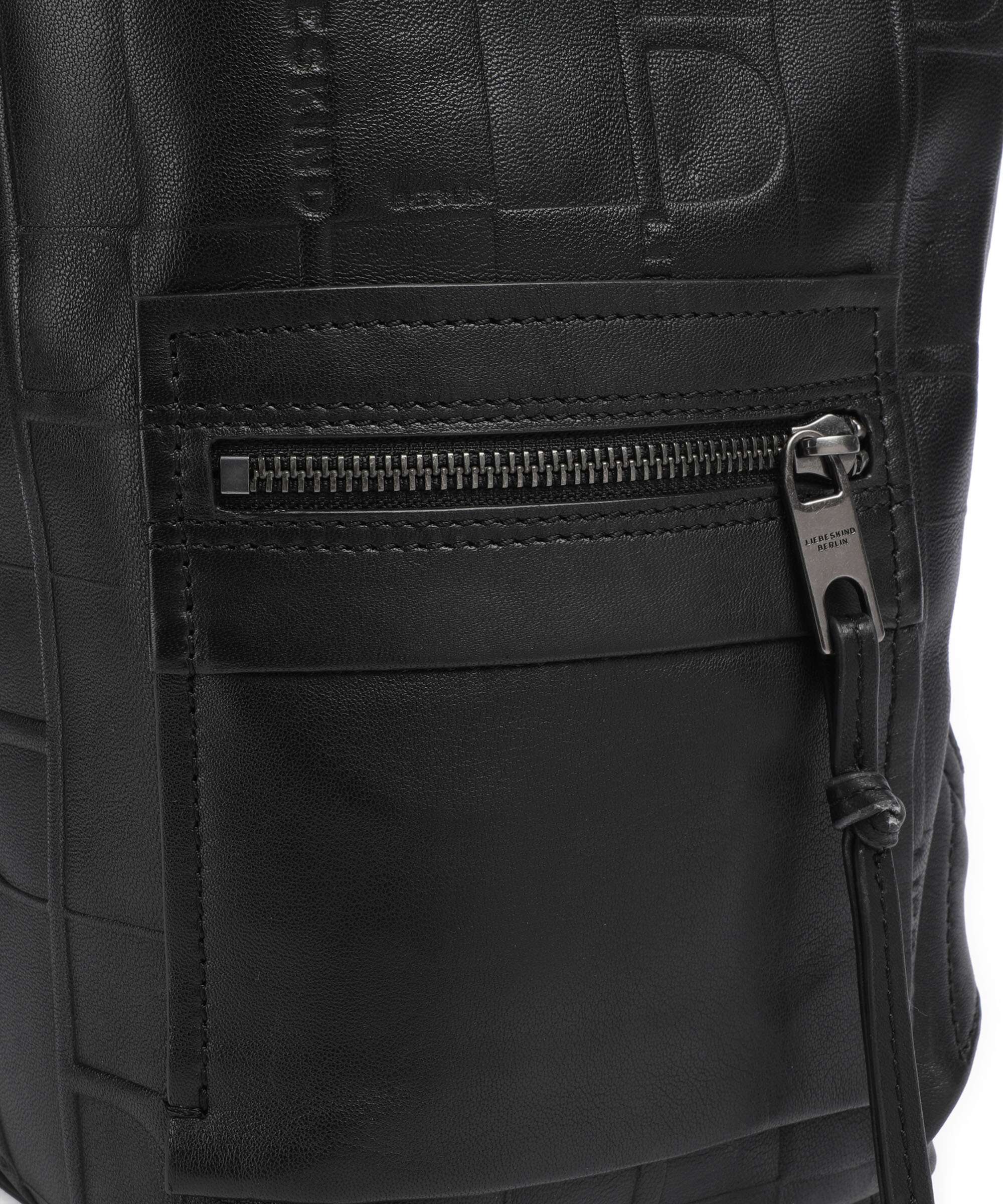 Liebeskind Hera Monogram Sheep Natural M Rugzak black - Image 5