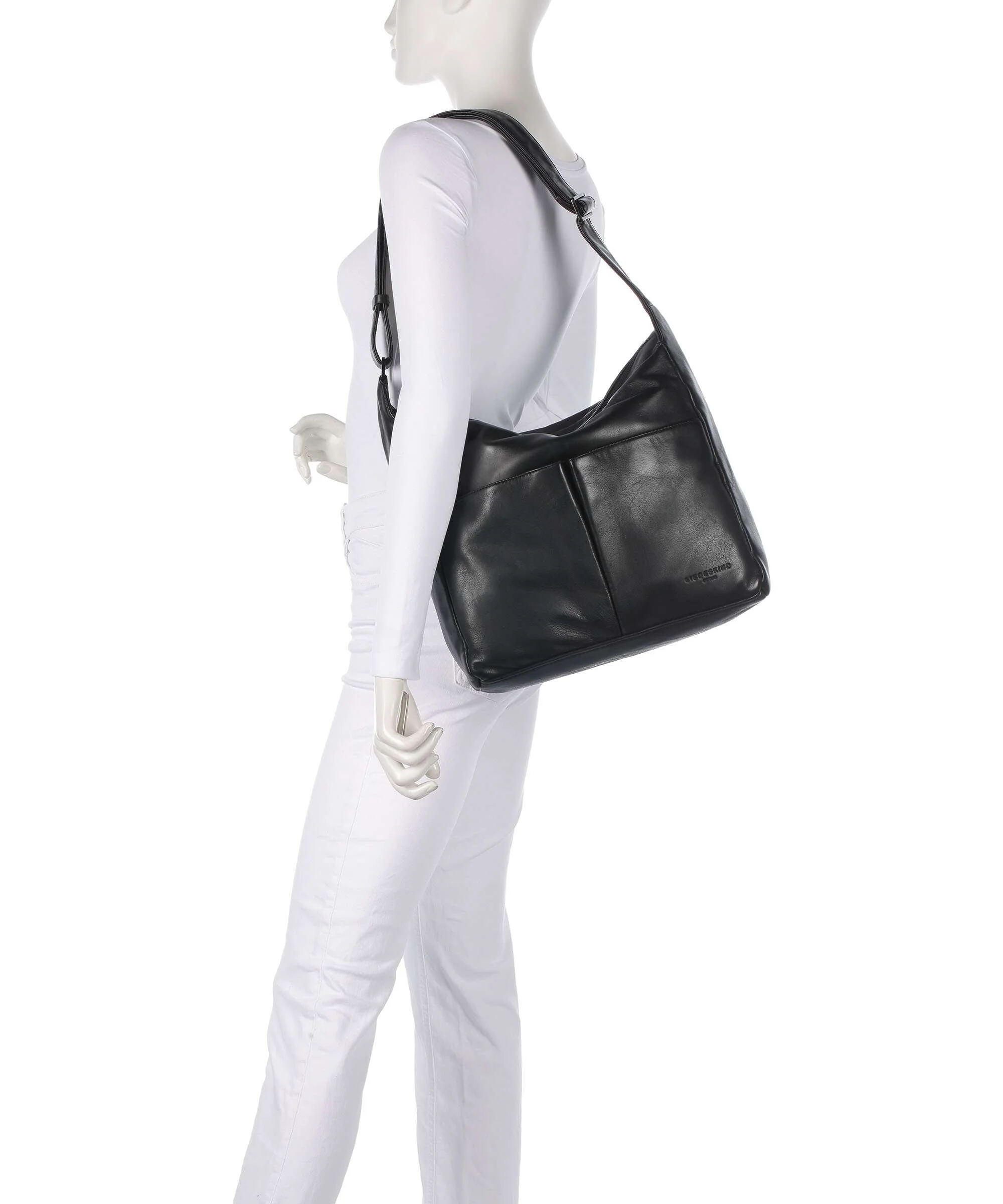 Liebeskind Hera Sheep Natuarl M Hobo tas black - Image 3
