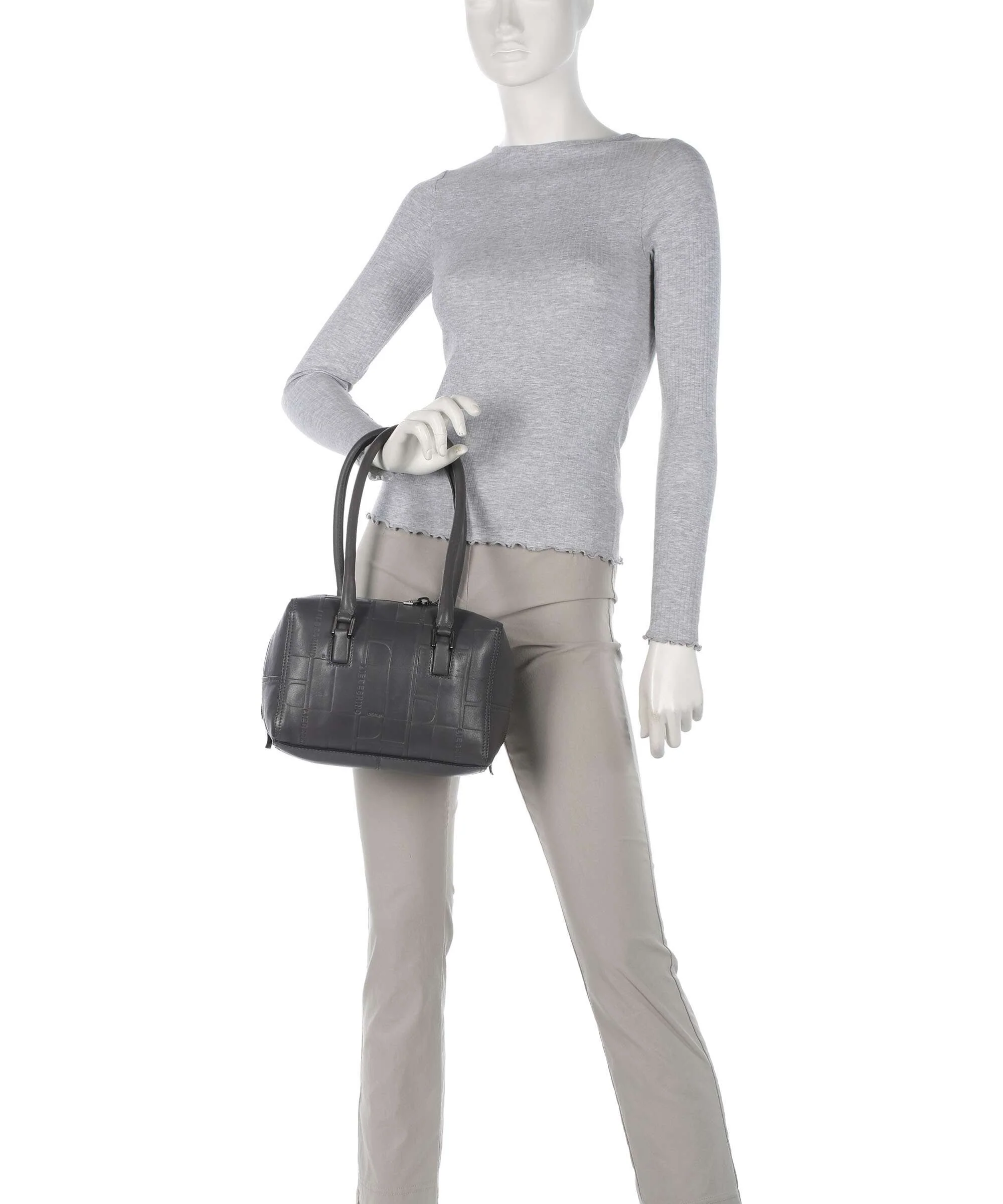 Liebeskind Kayla Monogram Sheep Natural S Schoudertas iron - Image 3