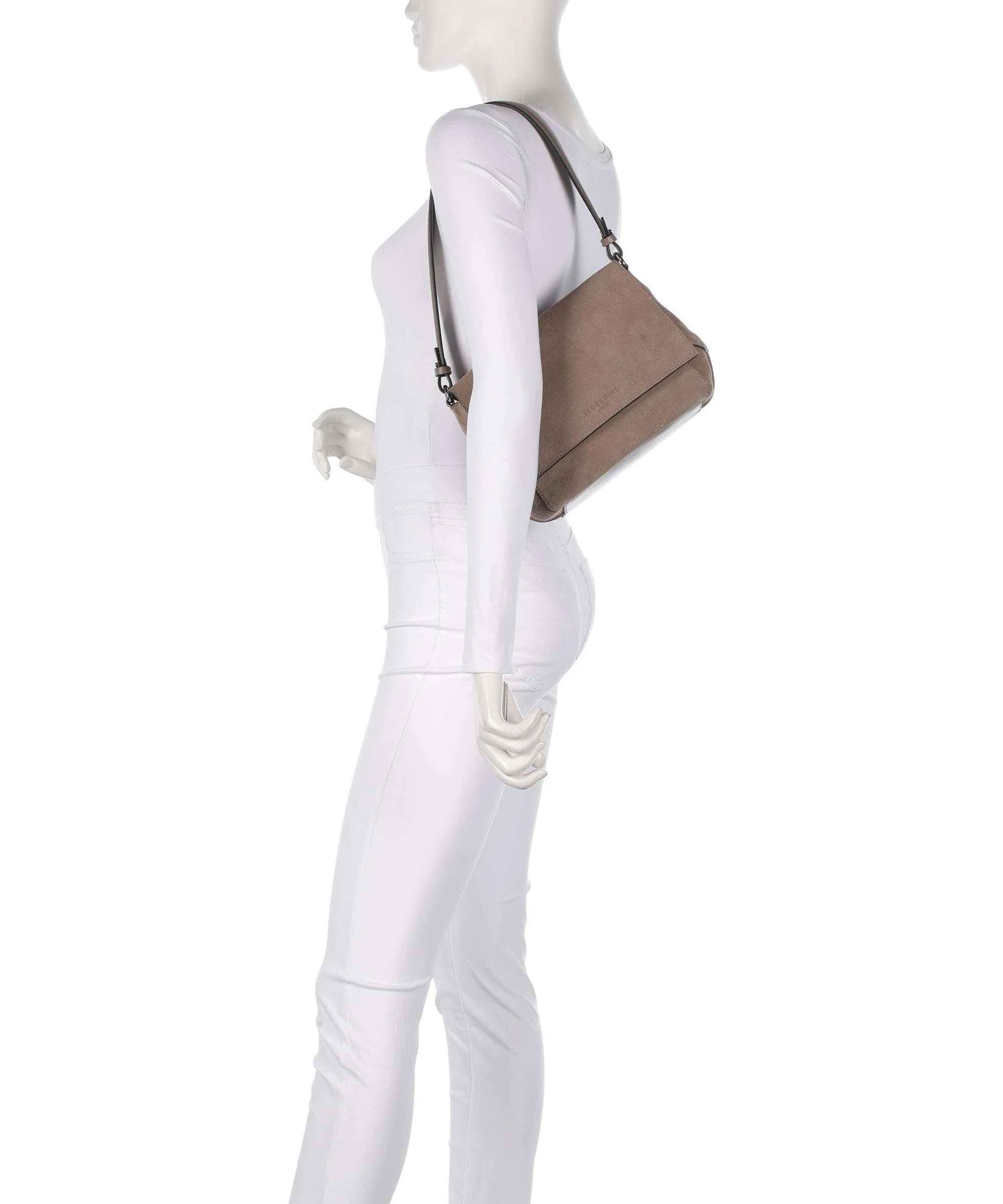 Liebeskind Lilly Suede M Schoudertas neutral gray - Image 3