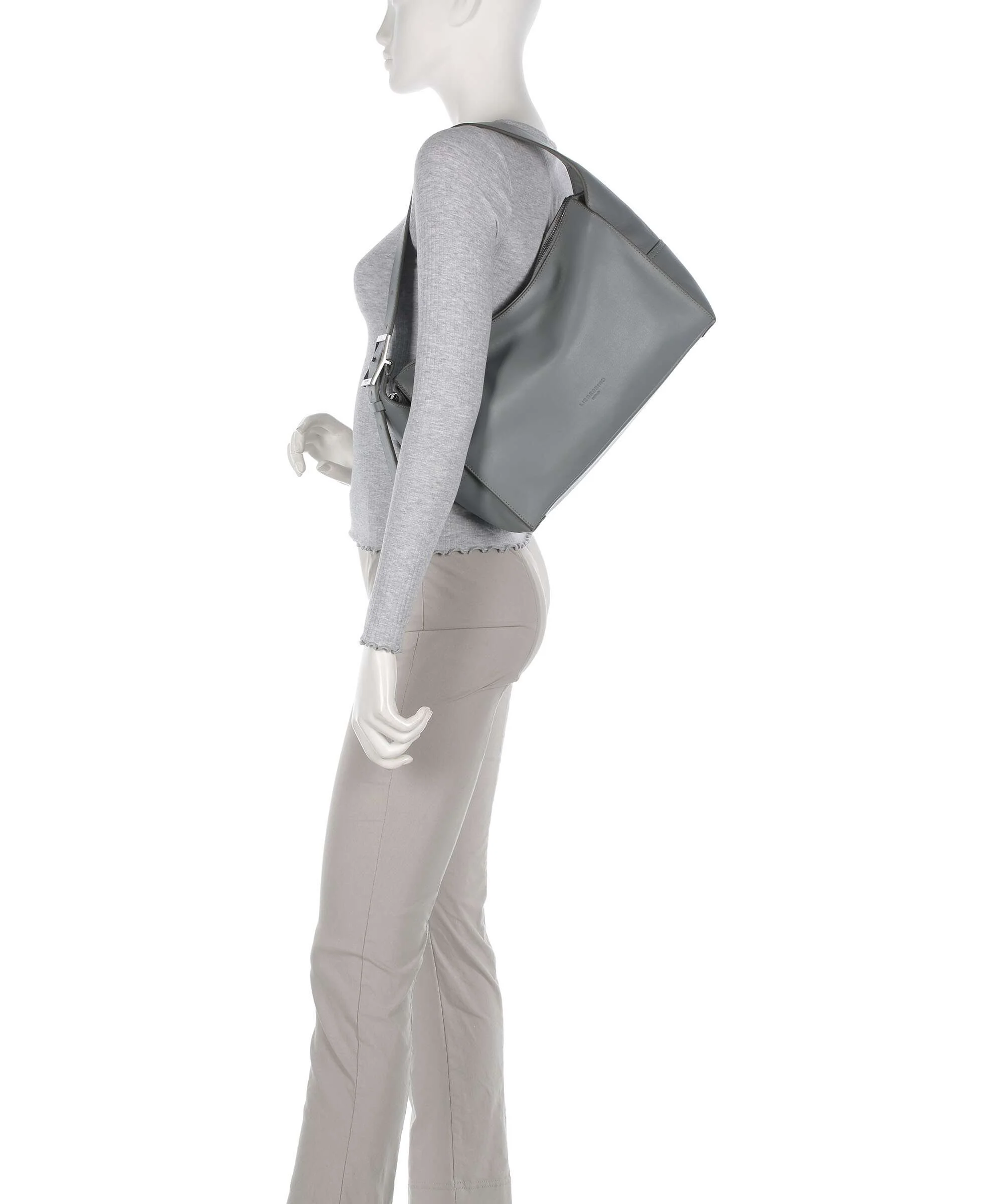Liebeskind Lou Calf Optic M Hobo tas grigio - Image 3