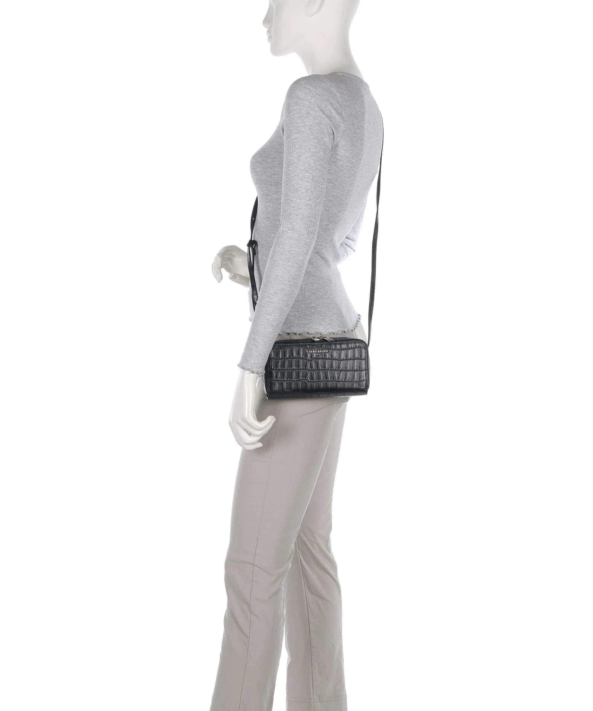 Liebeskind Lou Croco XS Portemonnee black - Image 3