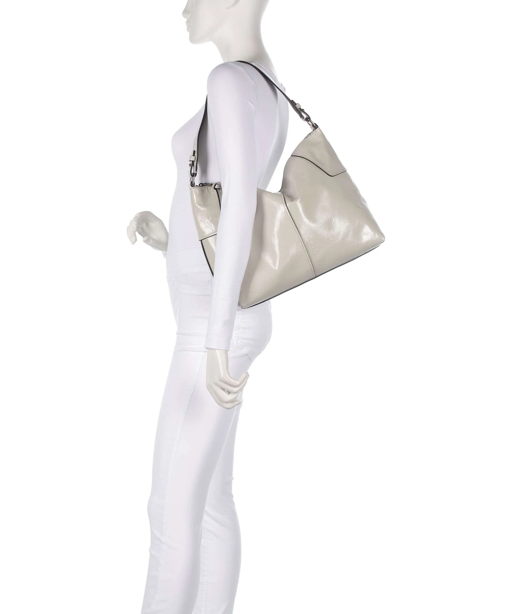 Liebeskind Mila Lack Distressed M Hobo tas milk - Image 3