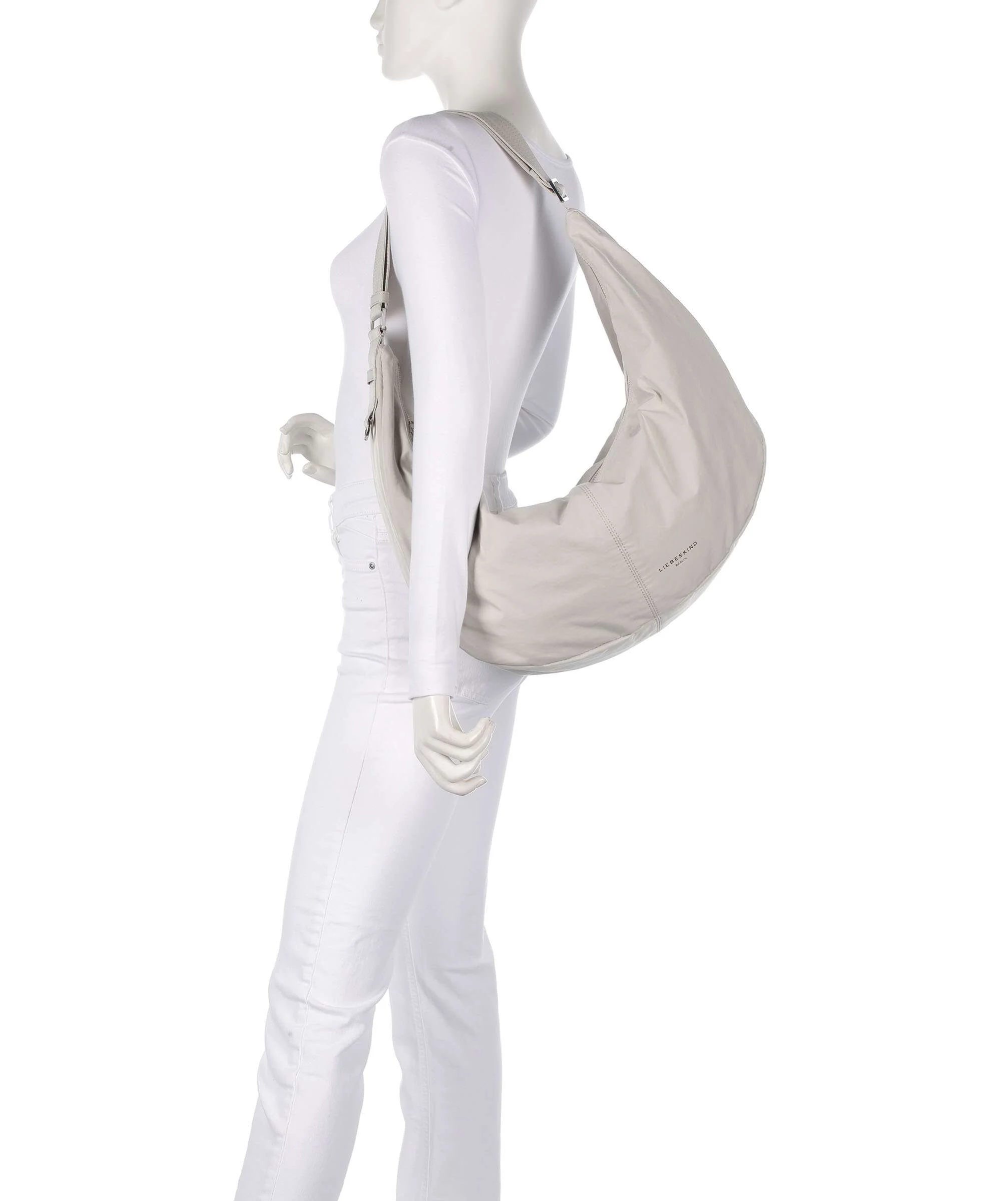 Liebeskind Moon Nylon L Hobo tas milk - Image 3