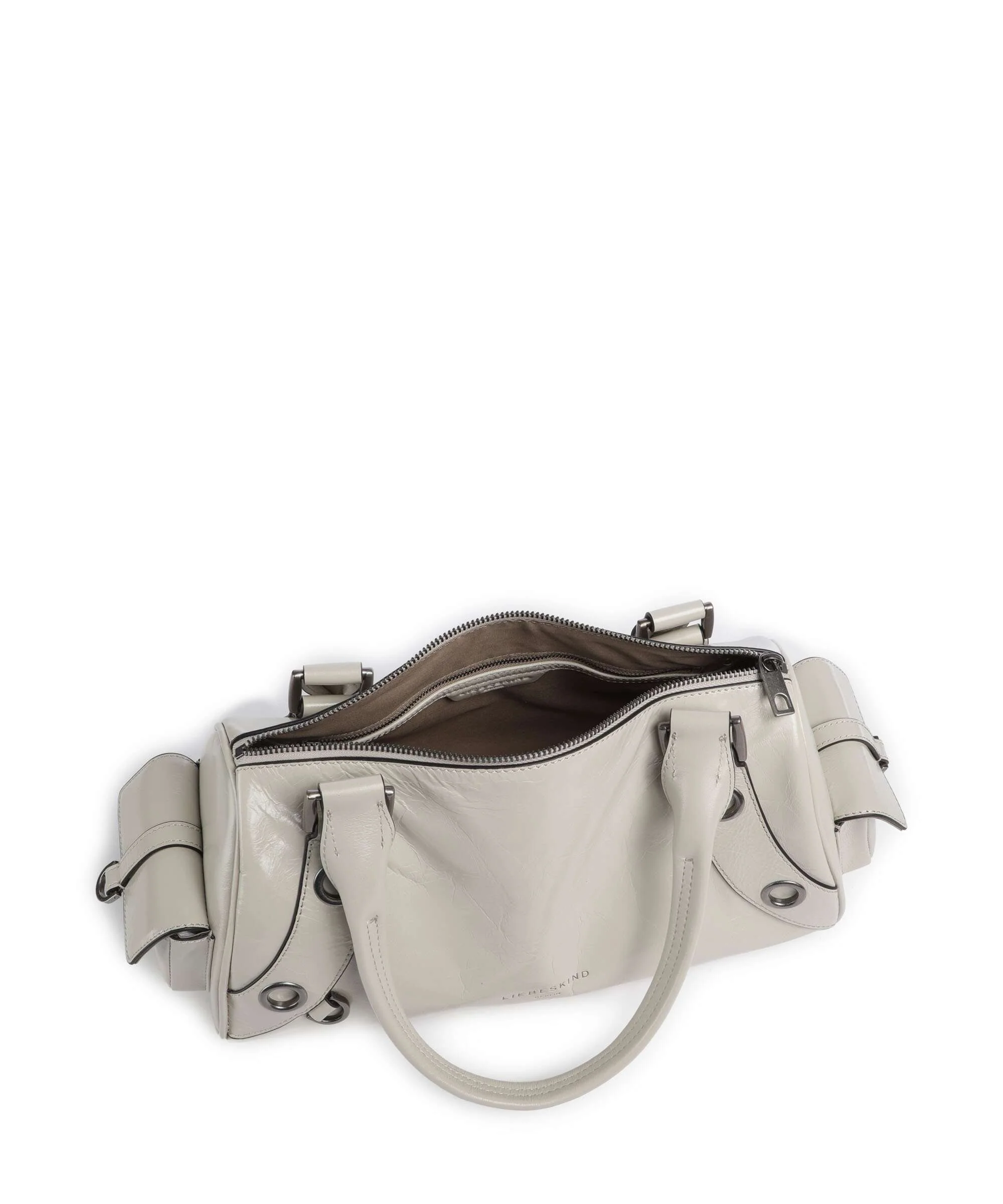 Liebeskind Nika Lack Distressed M Schoudertas milk - Image 6