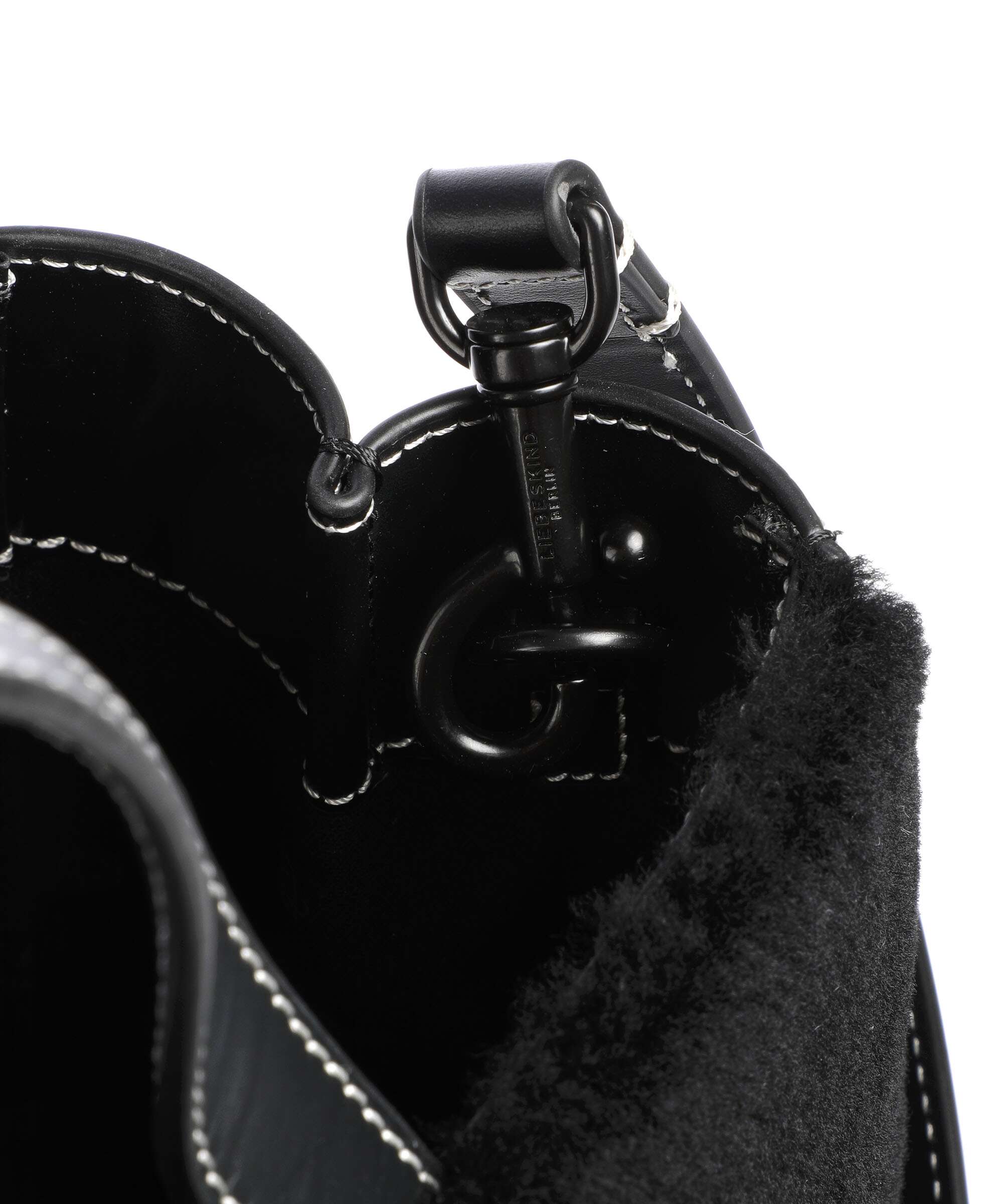 Liebeskind Paper Bag Shearling M Handtas black - Image 4