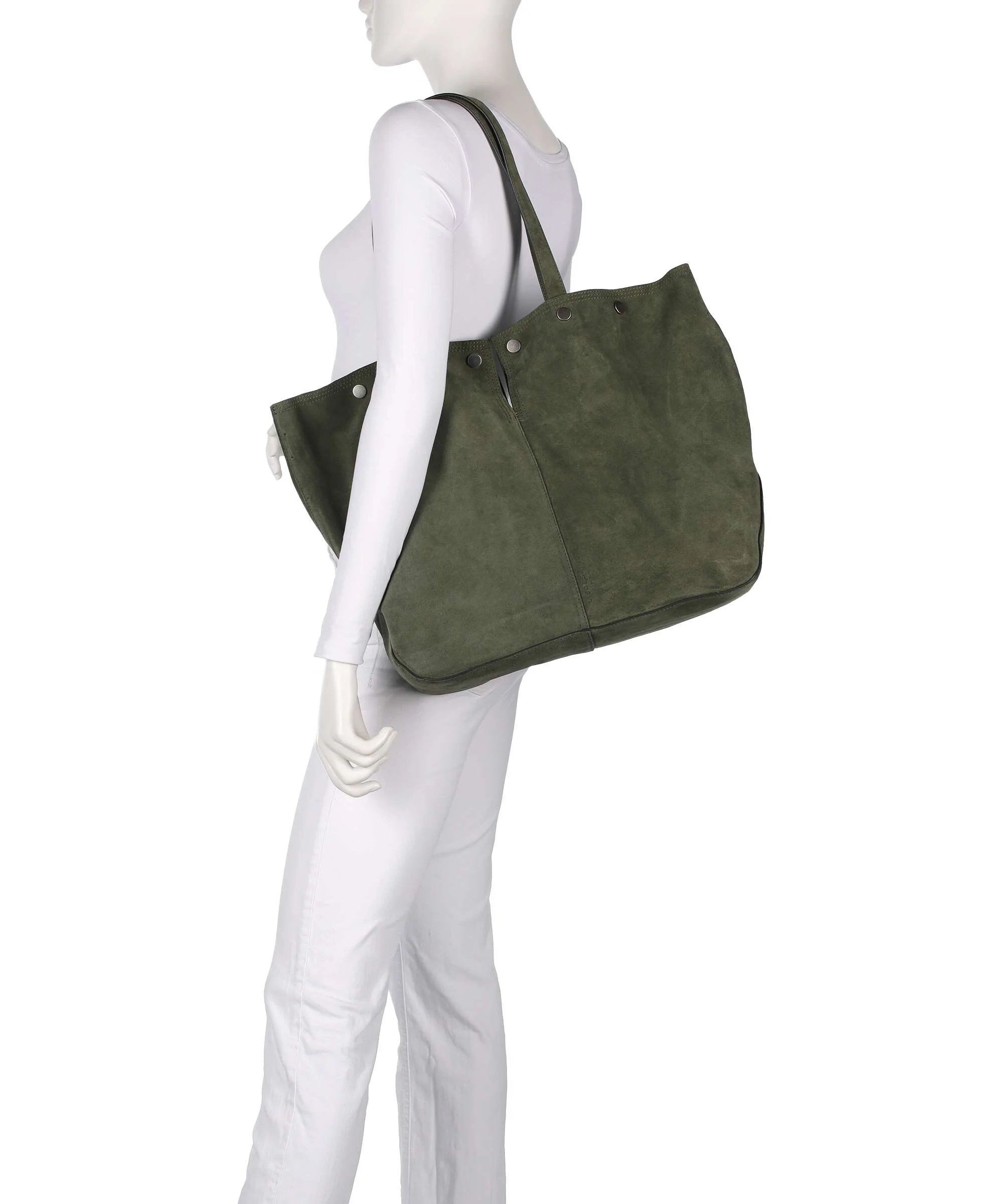 Liebeskind Rive Suede L Boodschappentas forest - Image 3