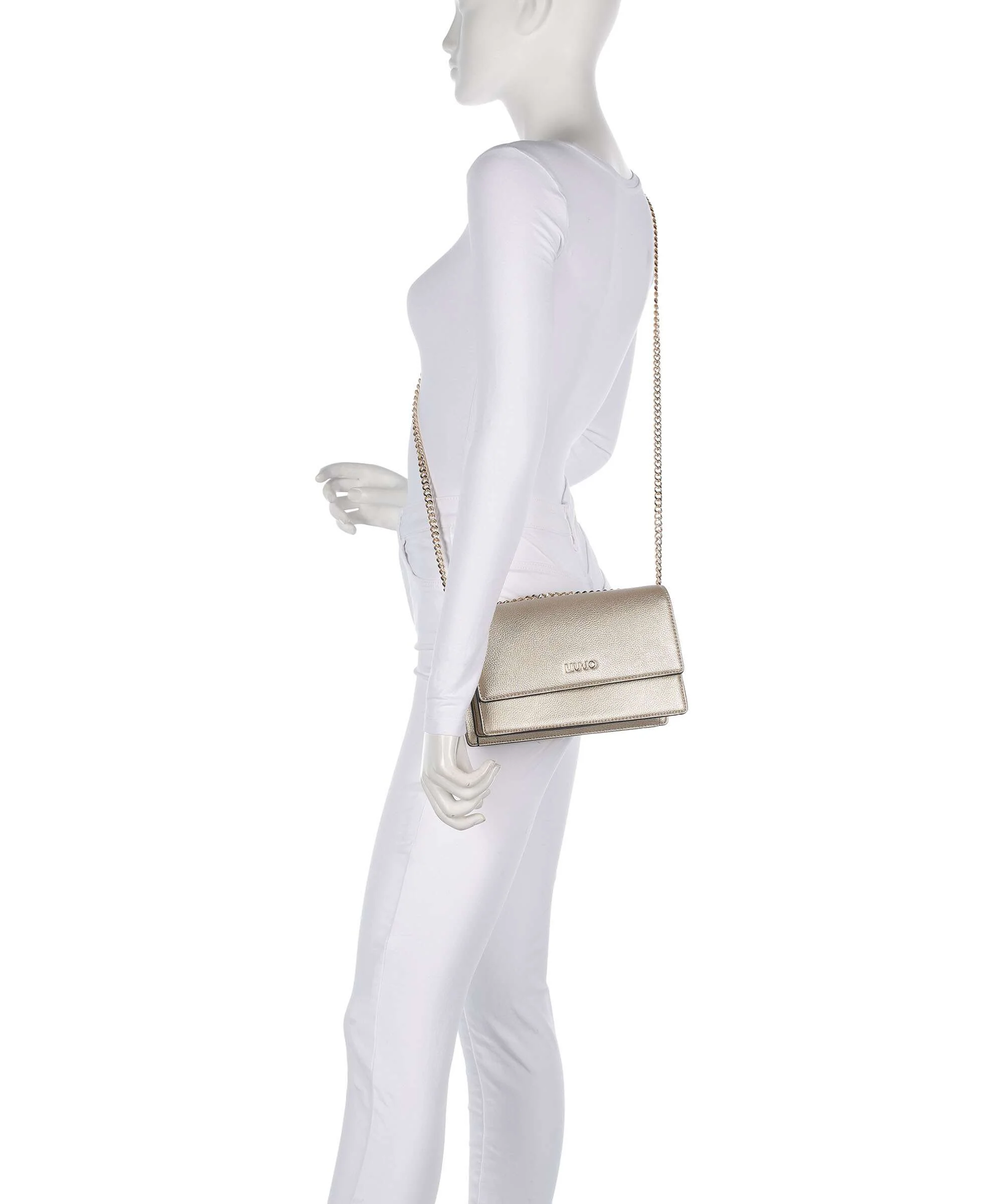 Liu Jo Manhattan S Schoudertas light gold - Image 4