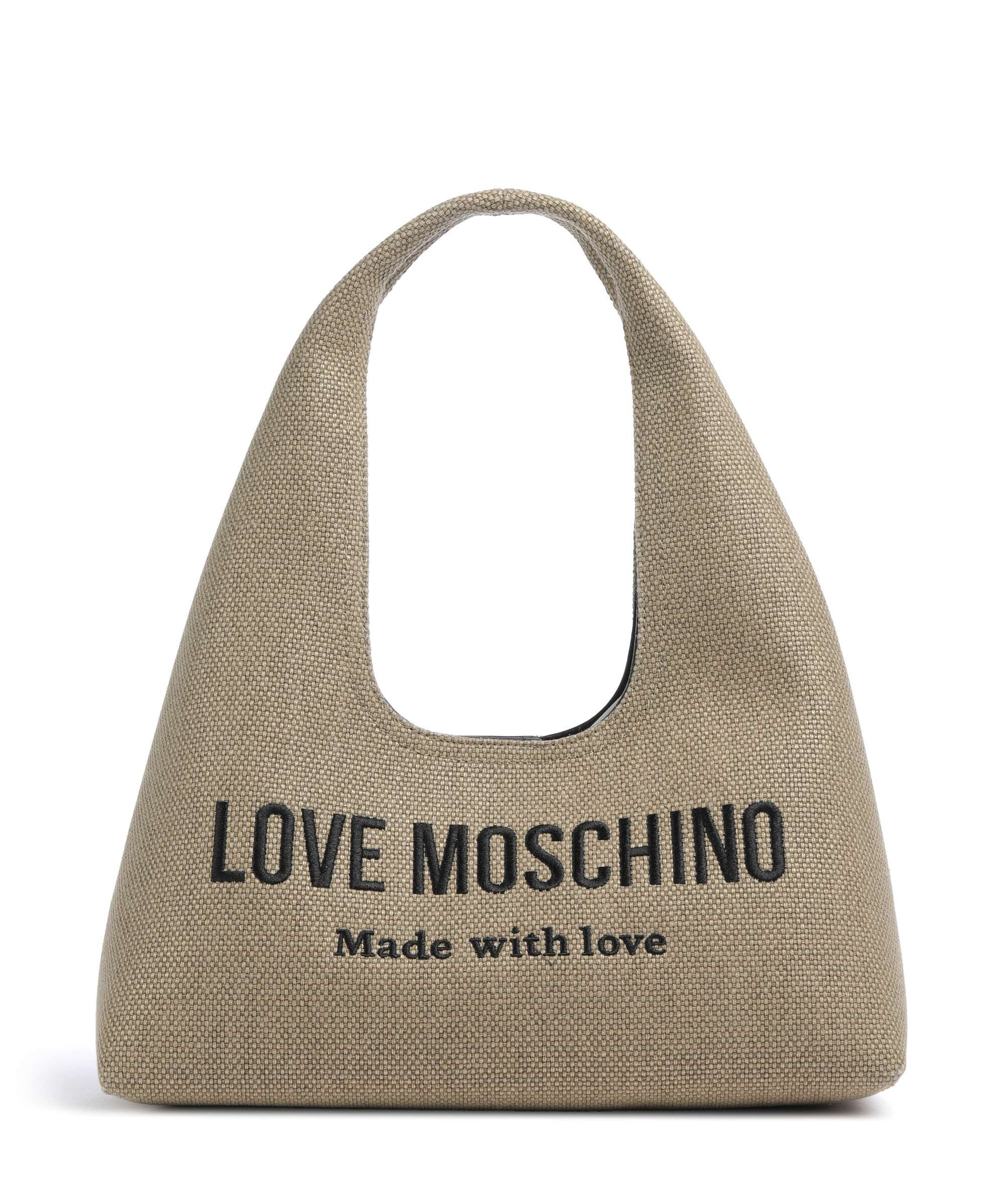 Love Moschino Cargo Canvas Hobo tas black/gold