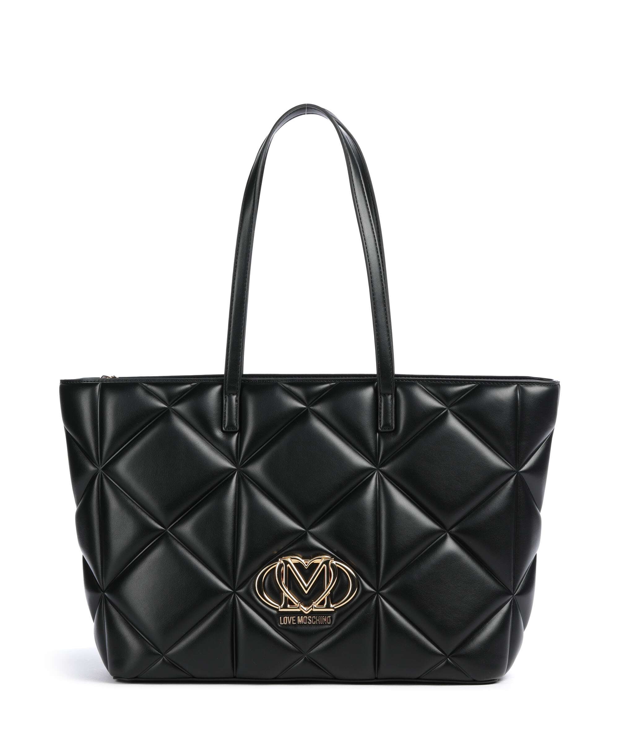 Love Moschino Embossed Q Boodschappentas black