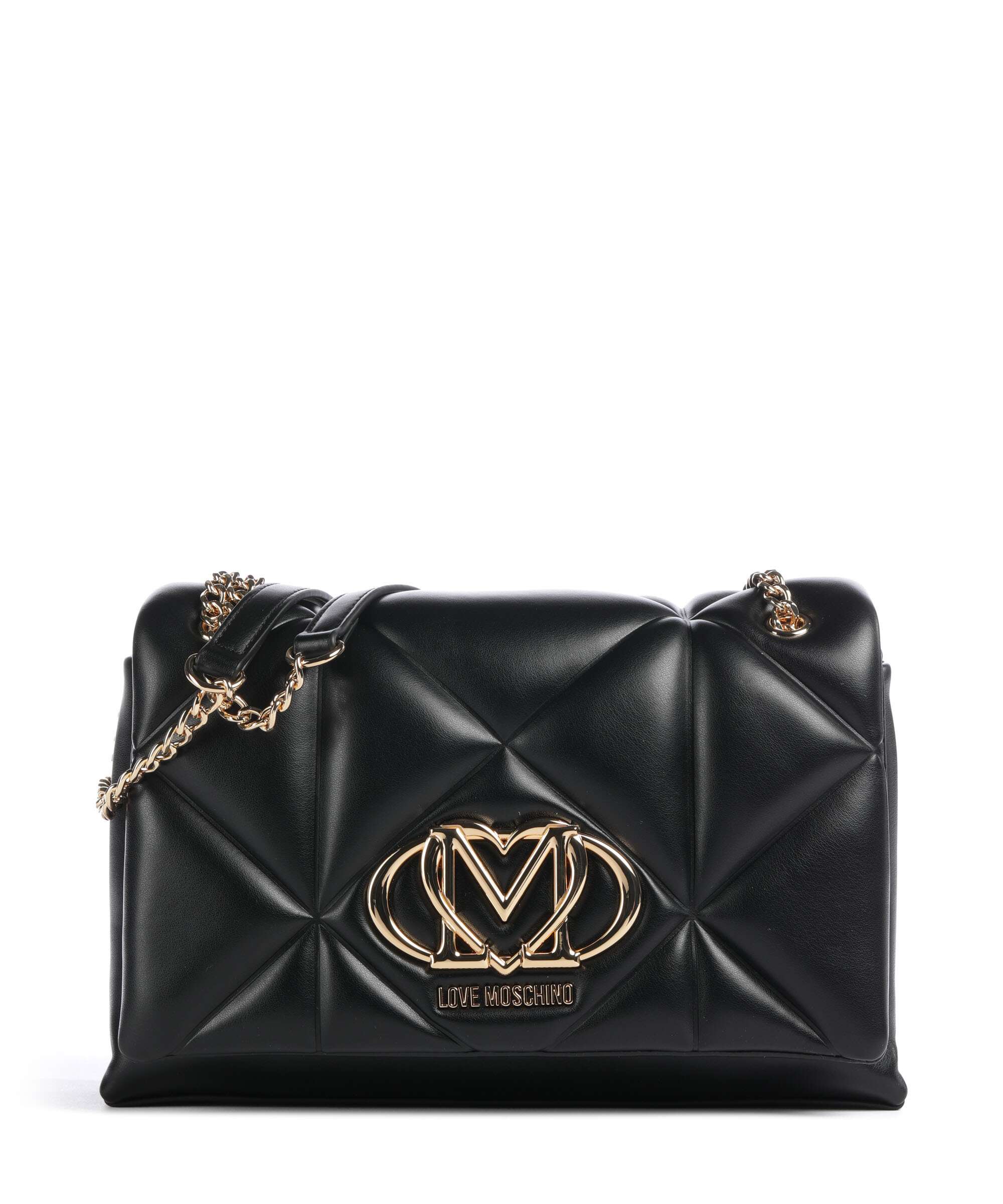 Love Moschino Embossed Q Schoudertas black