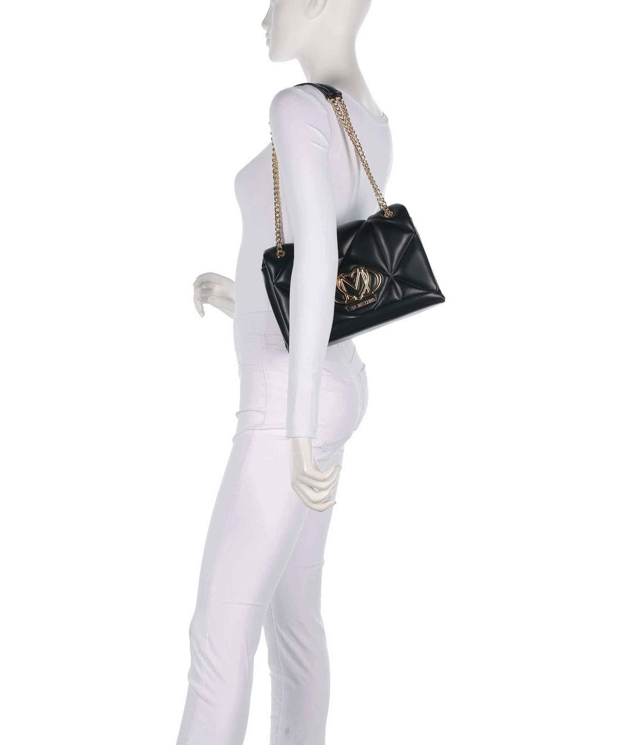 Love Moschino Embossed Q Schoudertas black - Image 4