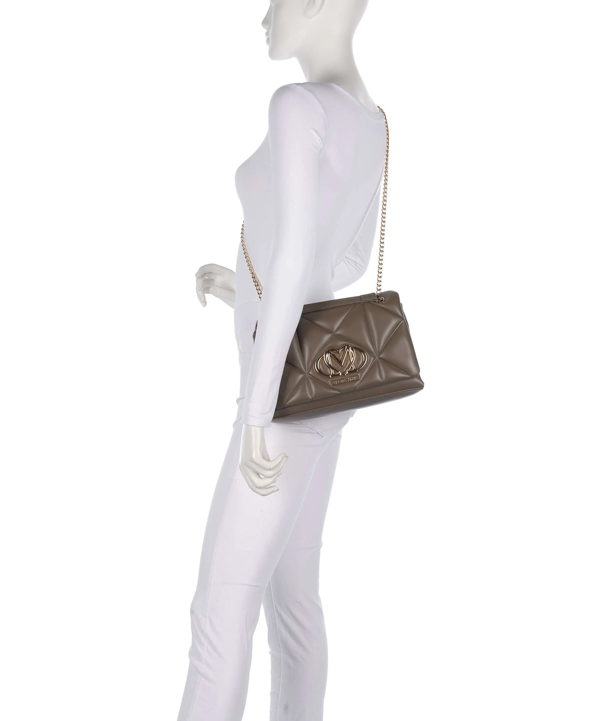 Love Moschino Embossed Q Schoudertas mud - Image 5