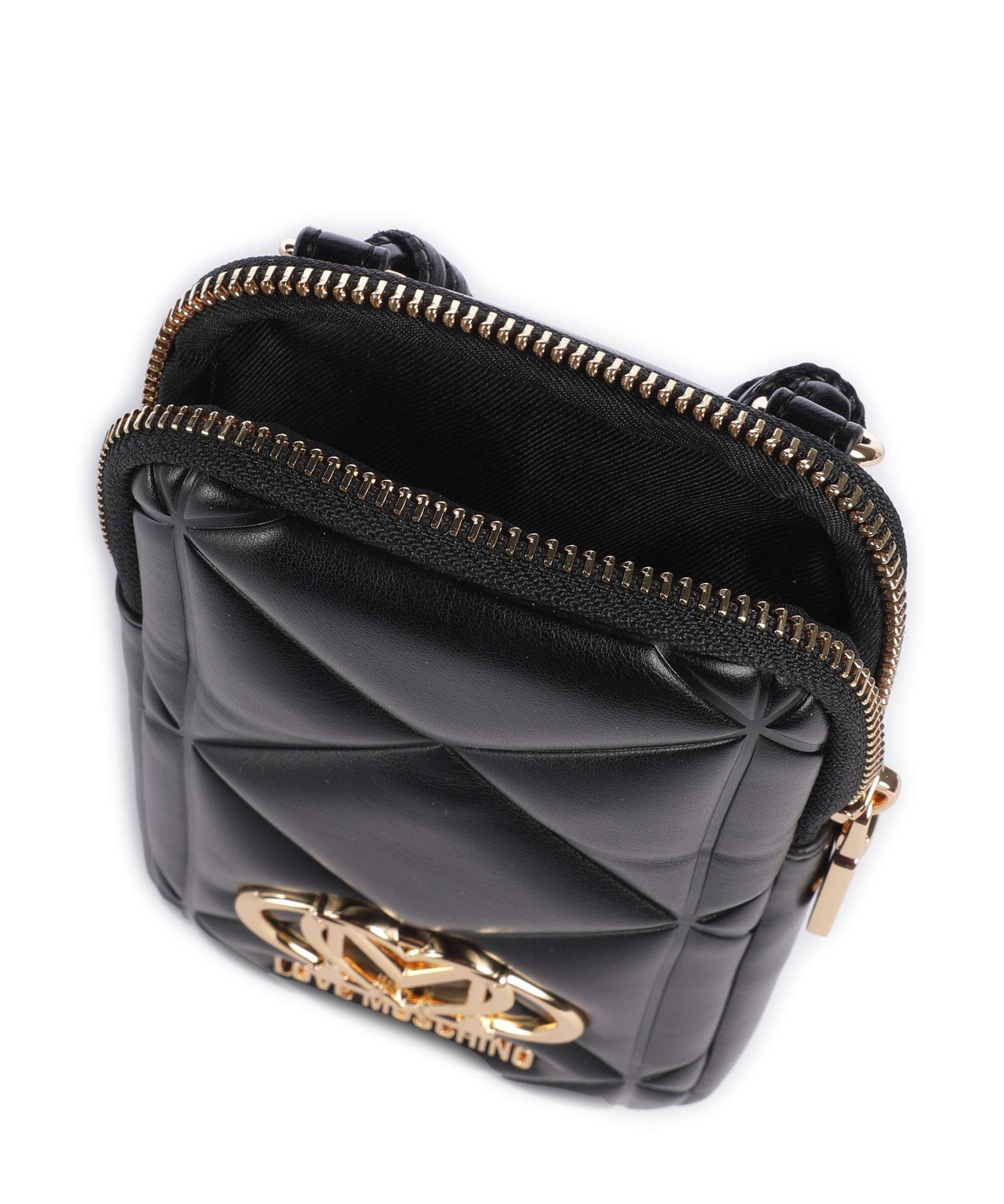 Love Moschino Embossed Q Telefoon tasje black - Image 5