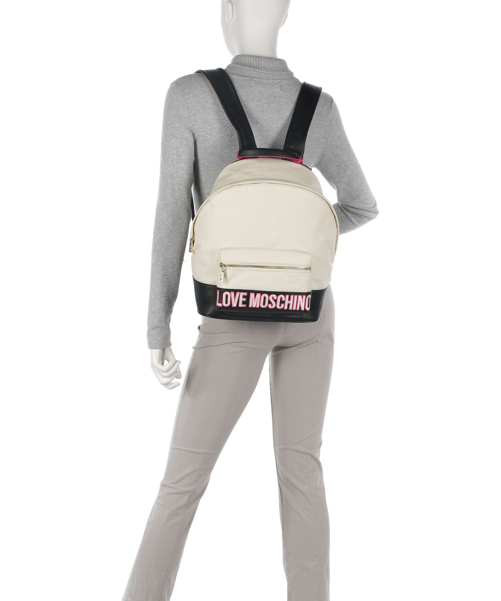 Love Moschino Free Time Rugzak nero/fuxia/avorio - Image 3