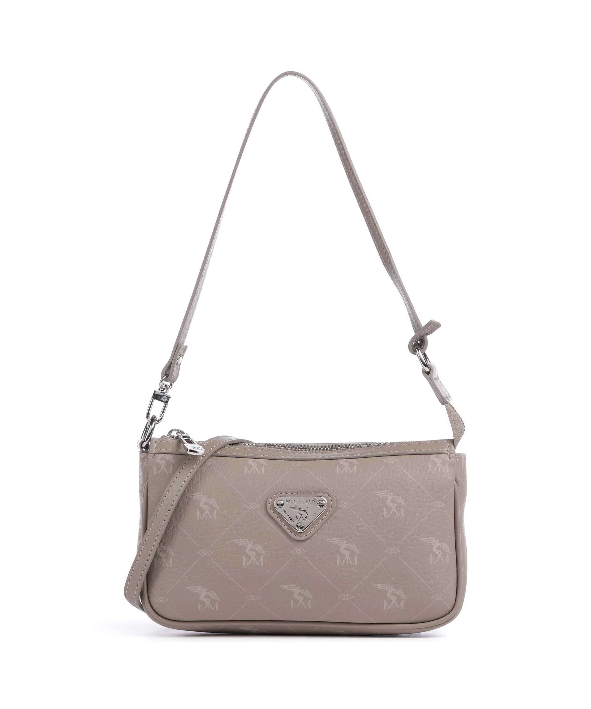 Maison Mollerus Pecarus Missy Schoudertas taupe/rosé/silber