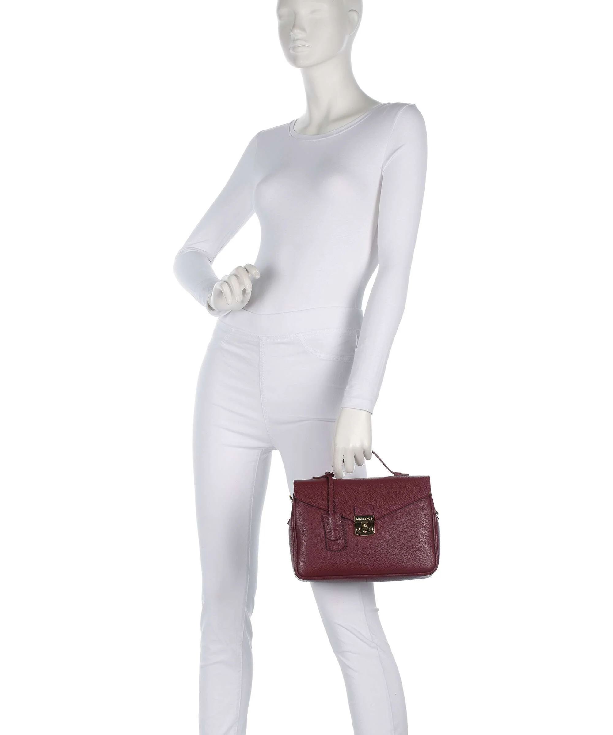 Maison Mollerus Stampato Marly Crossbody tas antique rot - Image 3