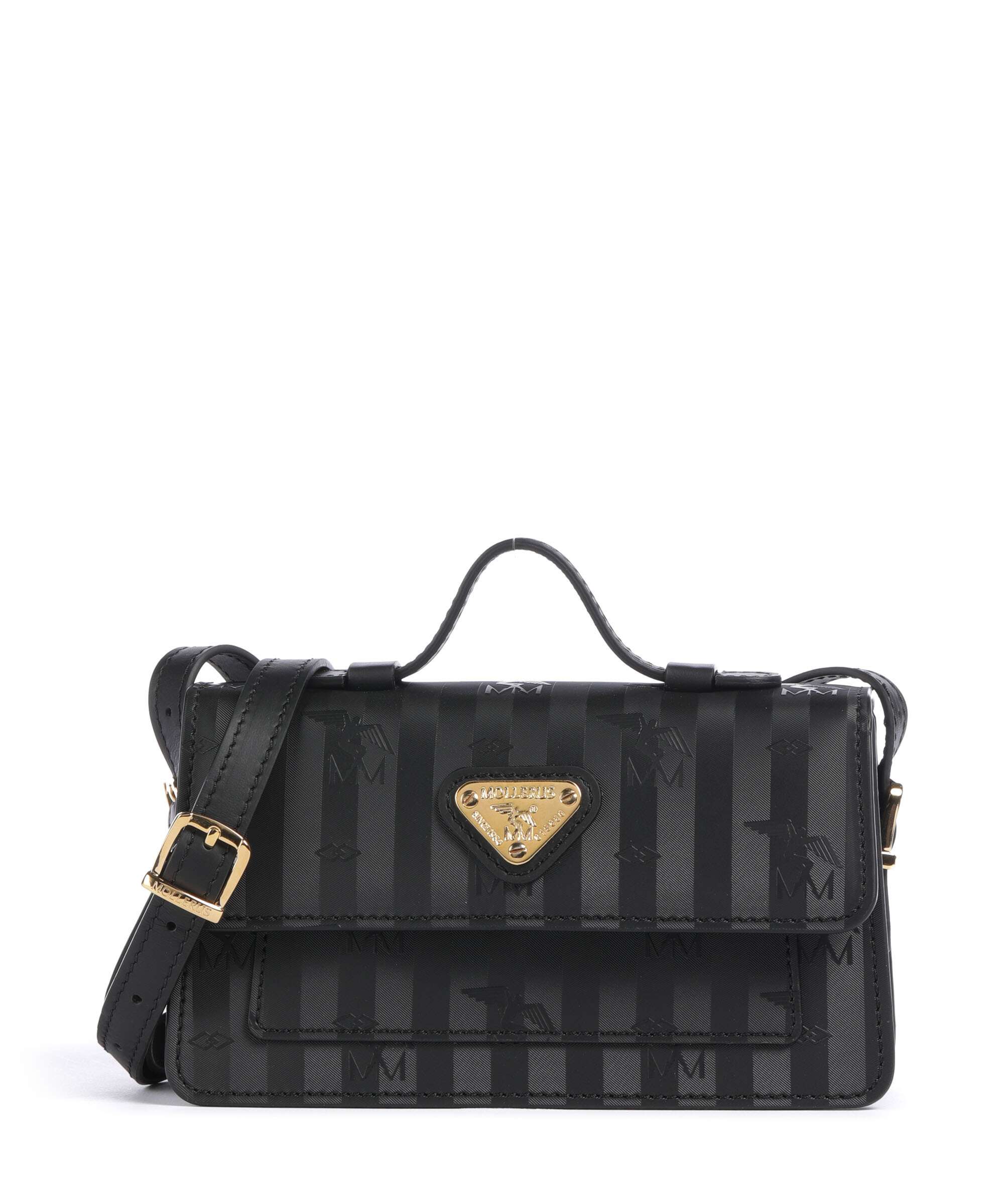 Maison Mollerus Vinerus Egg Crossbody tas classic schwarz