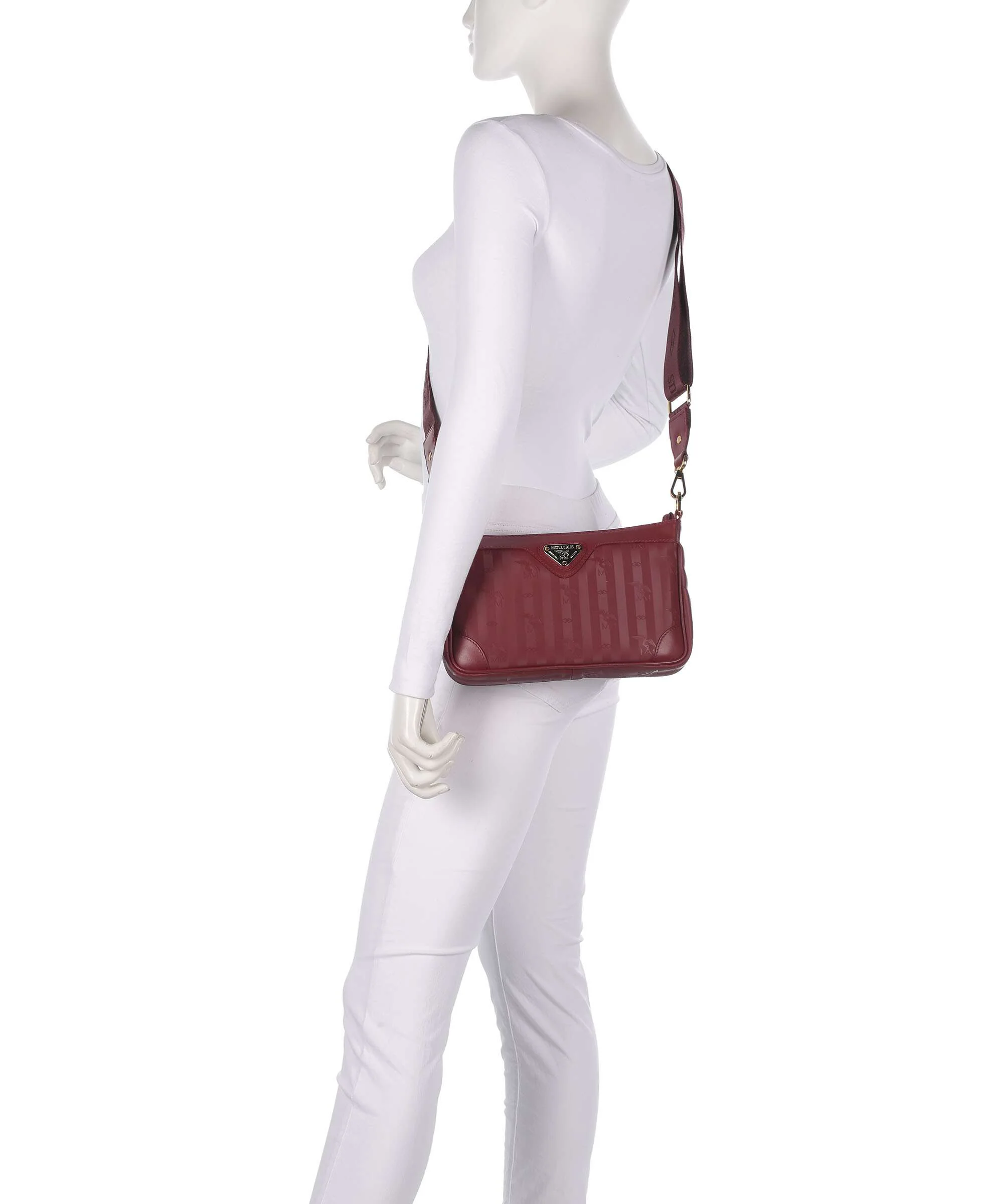 Maison Mollerus Vinerus Flums Crossbody tas antique rot - Image 3