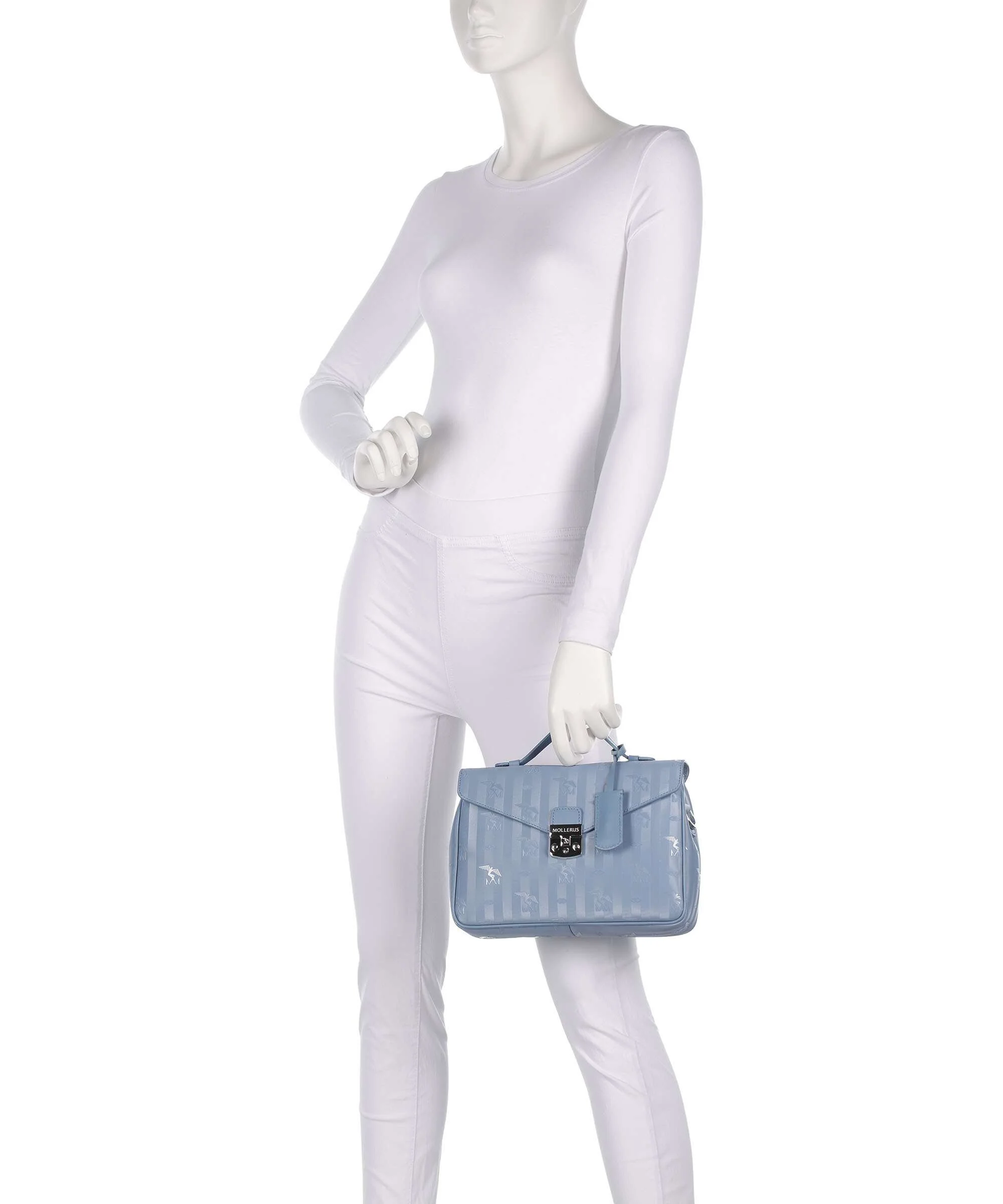 Maison Mollerus Vinerus Marly Crossbody tas metallic silber/sky - Image 3