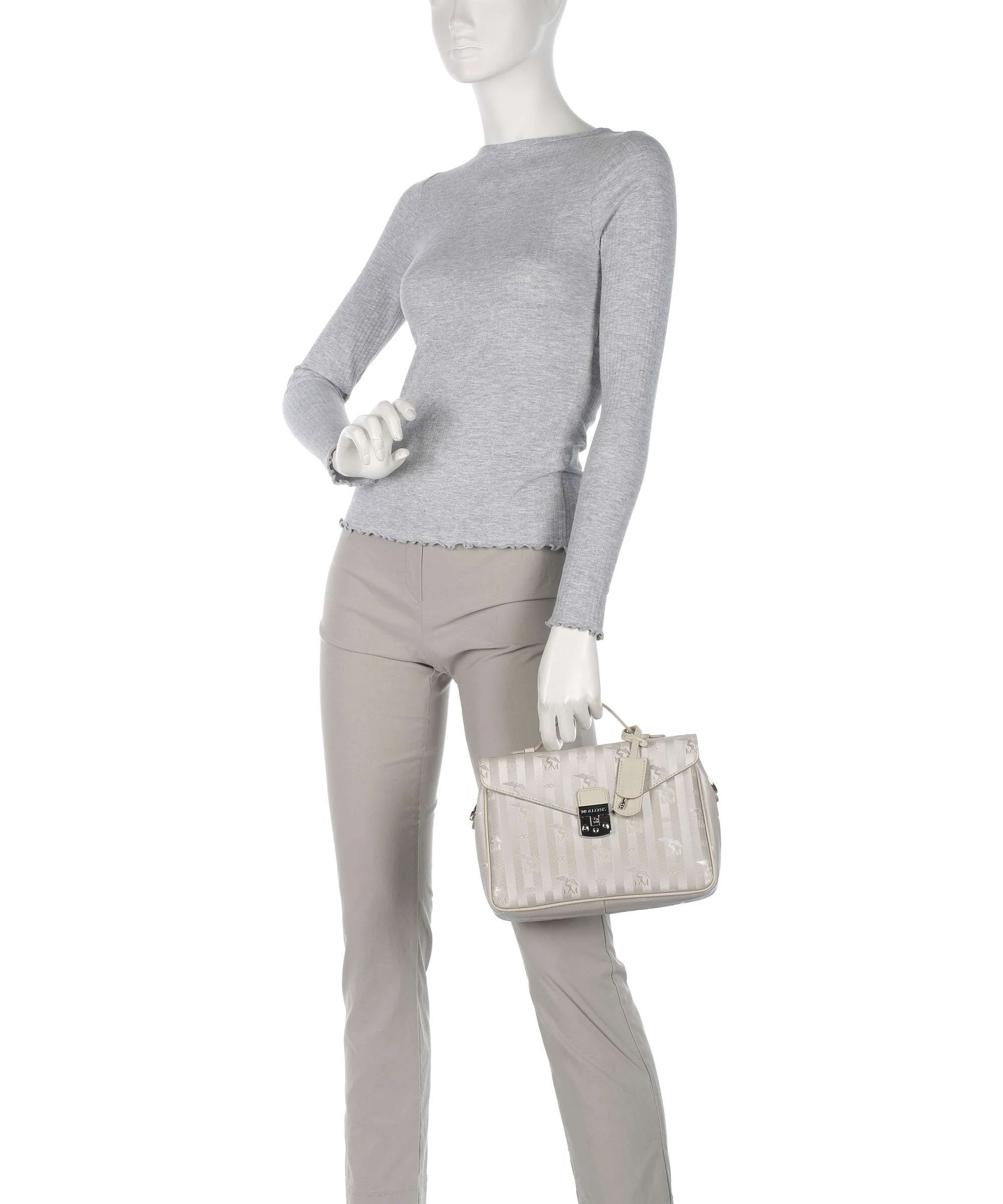Maison Mollerus Vinerus Marly Crossbody tas metallic silber/perle - Image 3