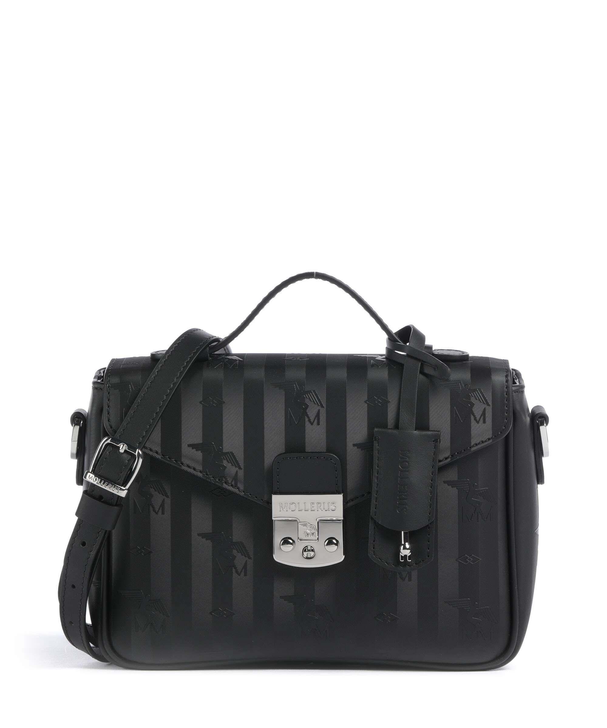Maison Mollerus Vinerus Meyrin Crossbody tas classic schwarz