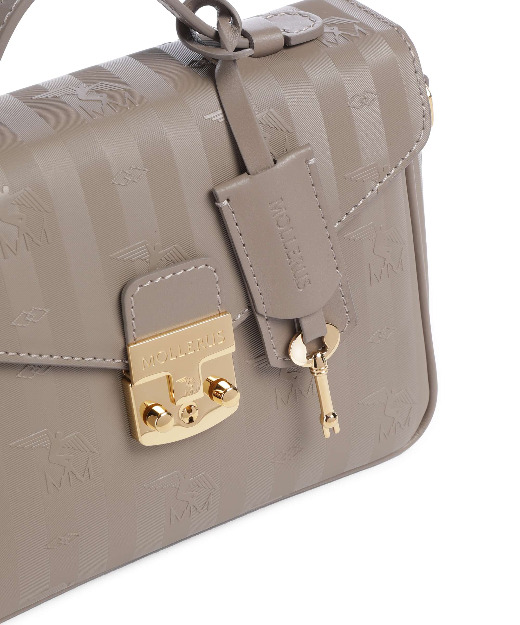 Maison Mollerus Vinerus Meyrin Crossbody tas taupe grau - Image 4