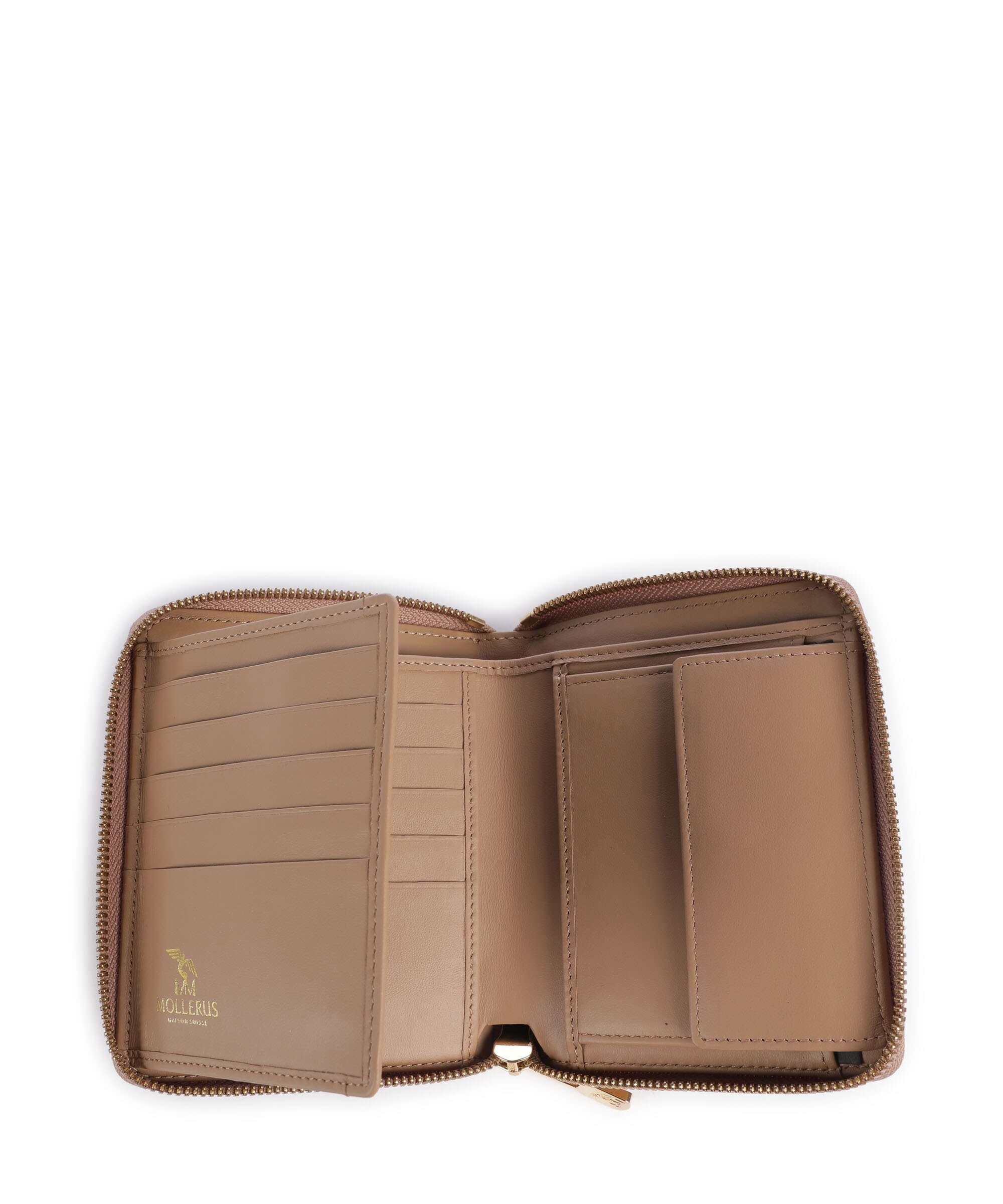 Maison Mollerus Vinerus Niederhorn Portemonnee cappuccino beige - Image 2