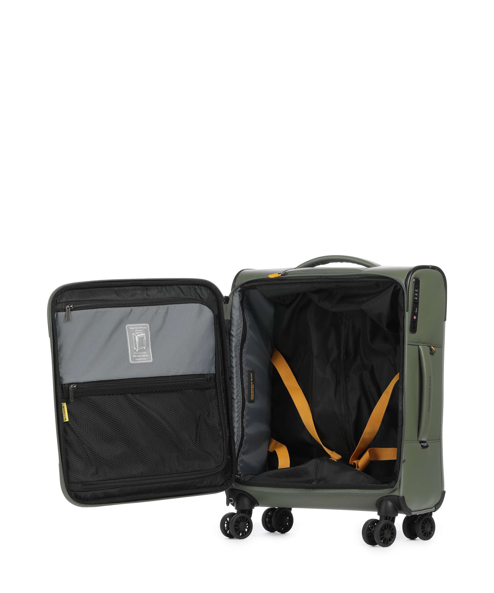 Mandarina Duck Eco Coated Trolley (4 wielen) pine green - Image 5