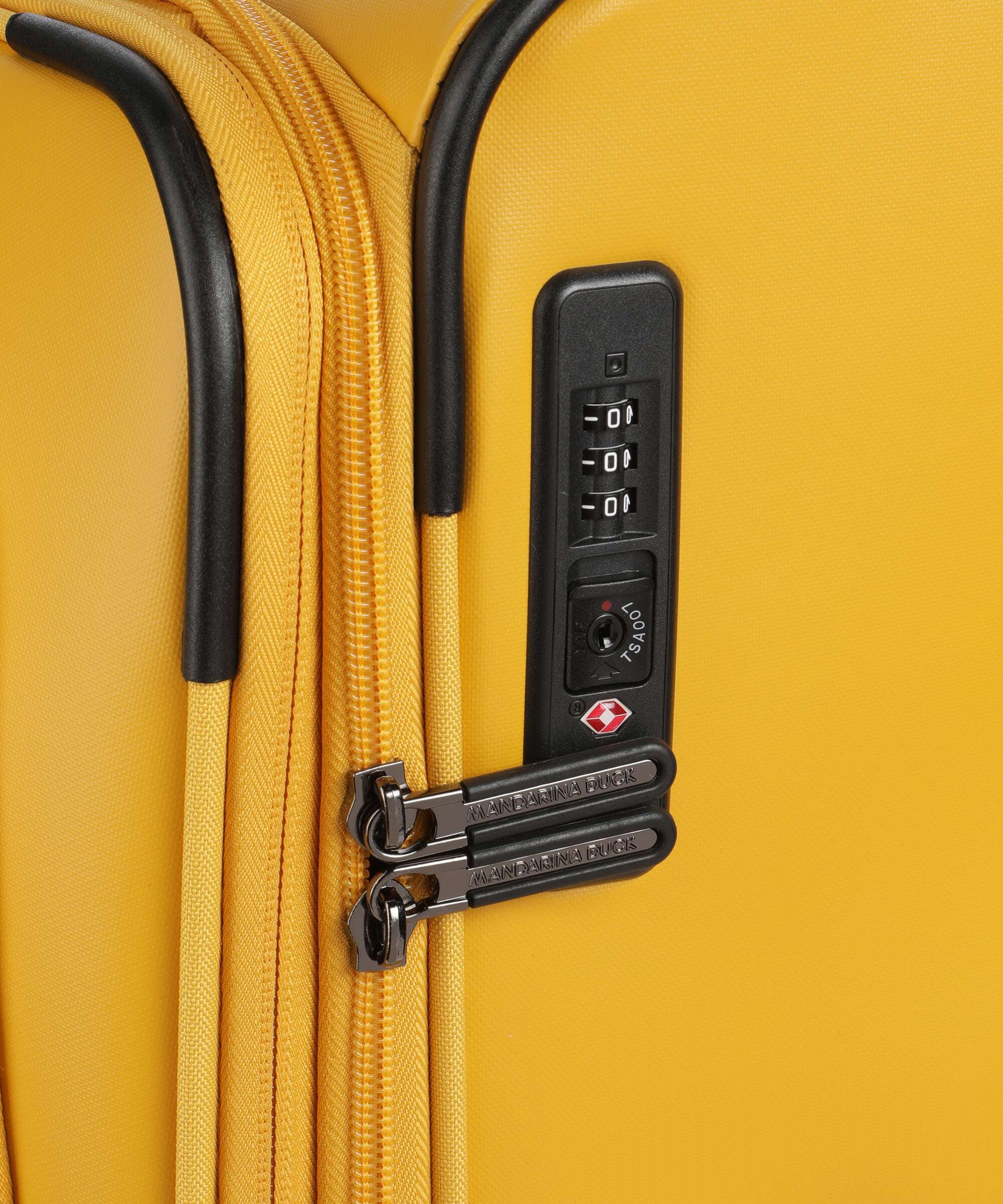 Mandarina Duck Eco Coated Trolley (4 wielen) duck yellow - Image 3