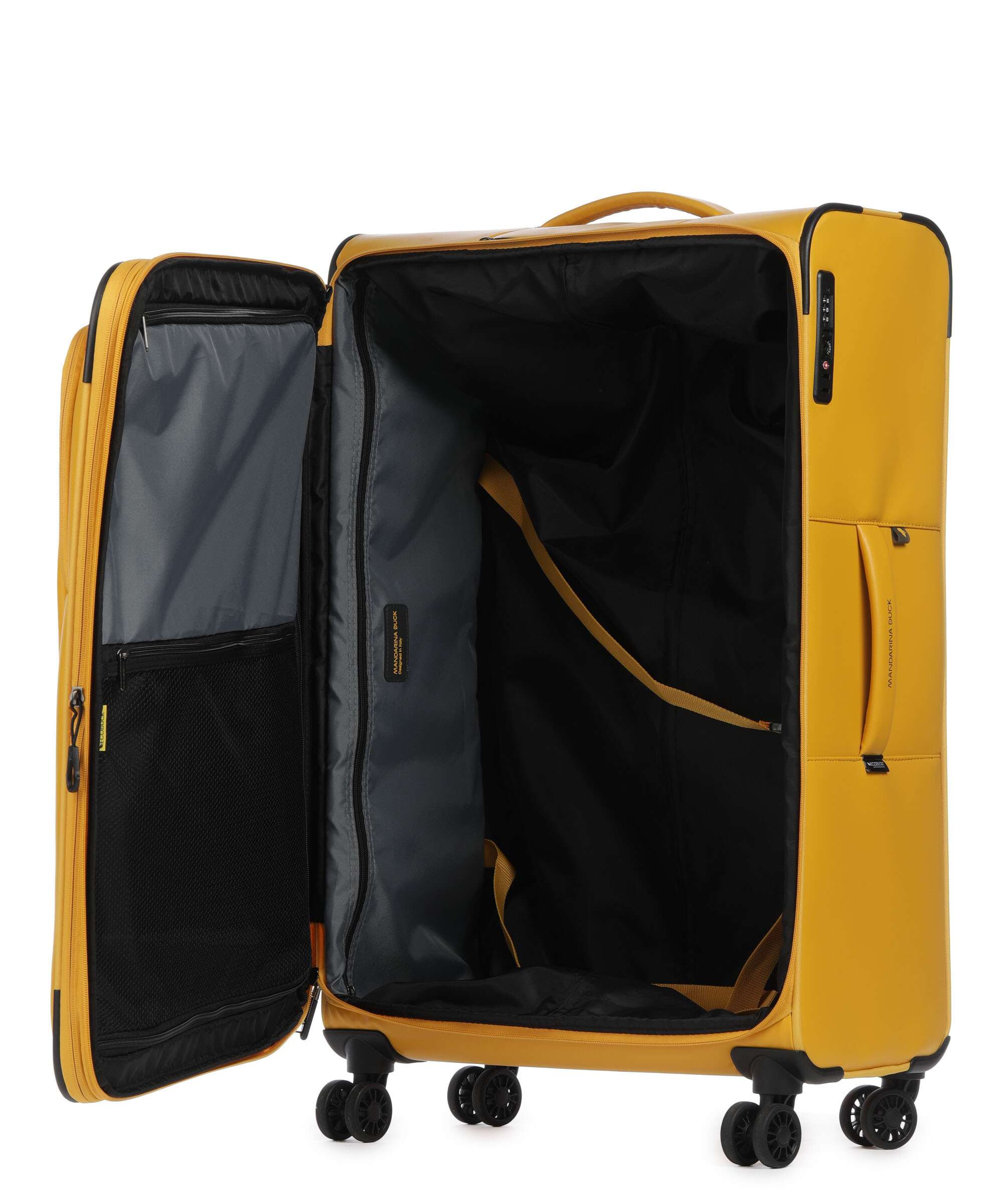 Mandarina Duck Eco Coated Trolley (4 wielen) duck yellow - Image 6