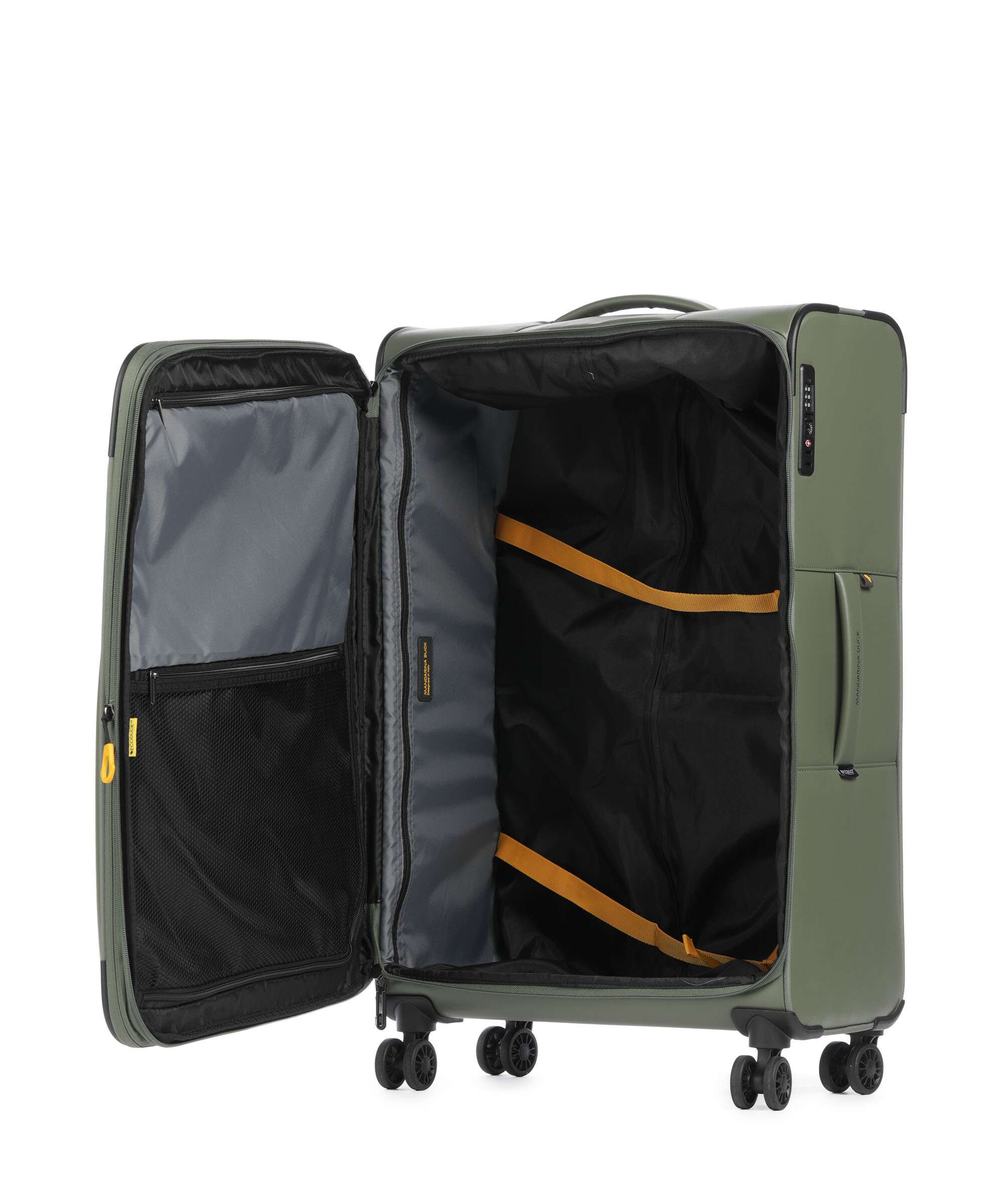 Mandarina Duck Eco Coated Trolley (4 wielen) pine green - Image 6