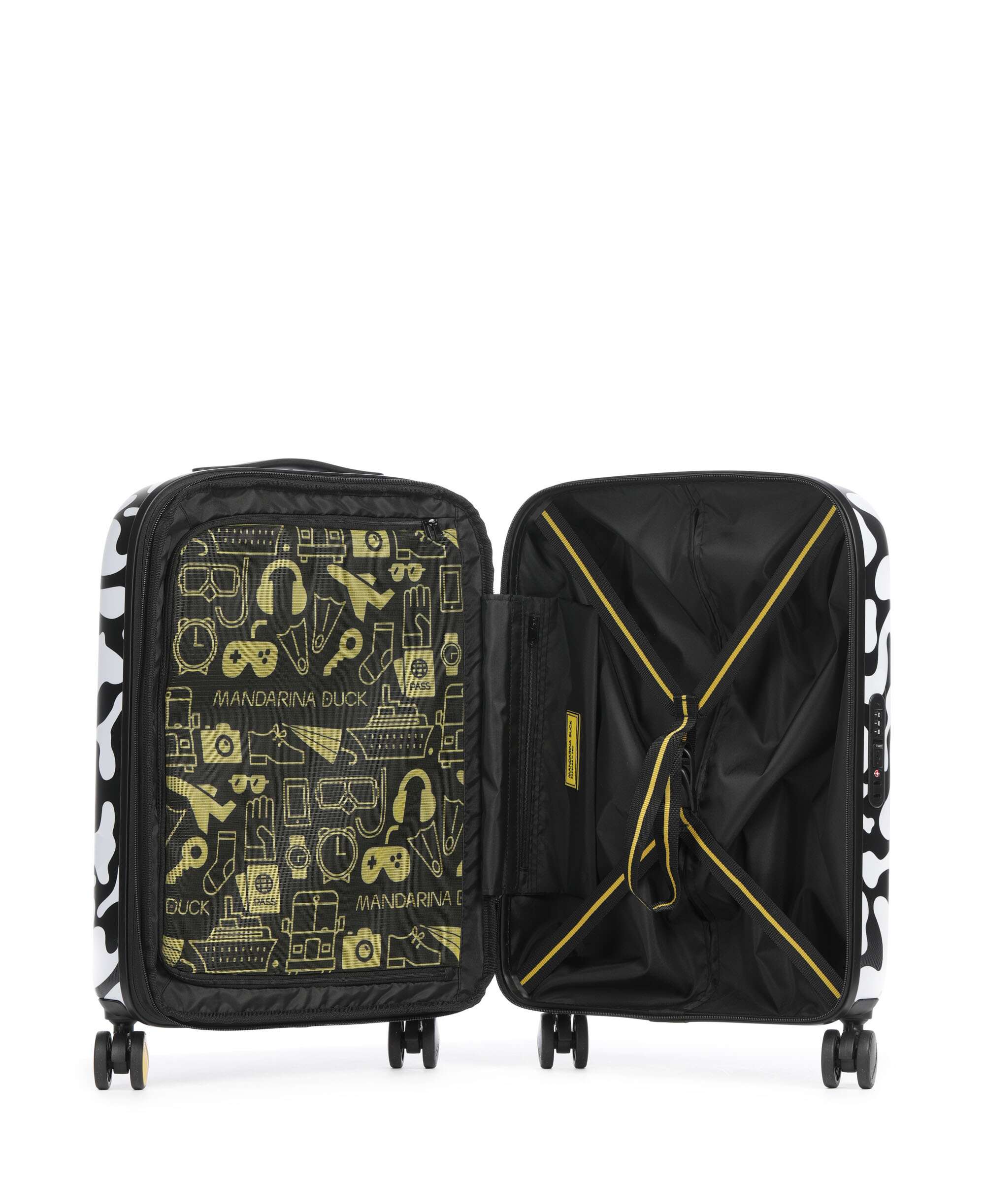 Mandarina Duck Logoduck+ Moire Trolley (4 wielen) moire - Image 6