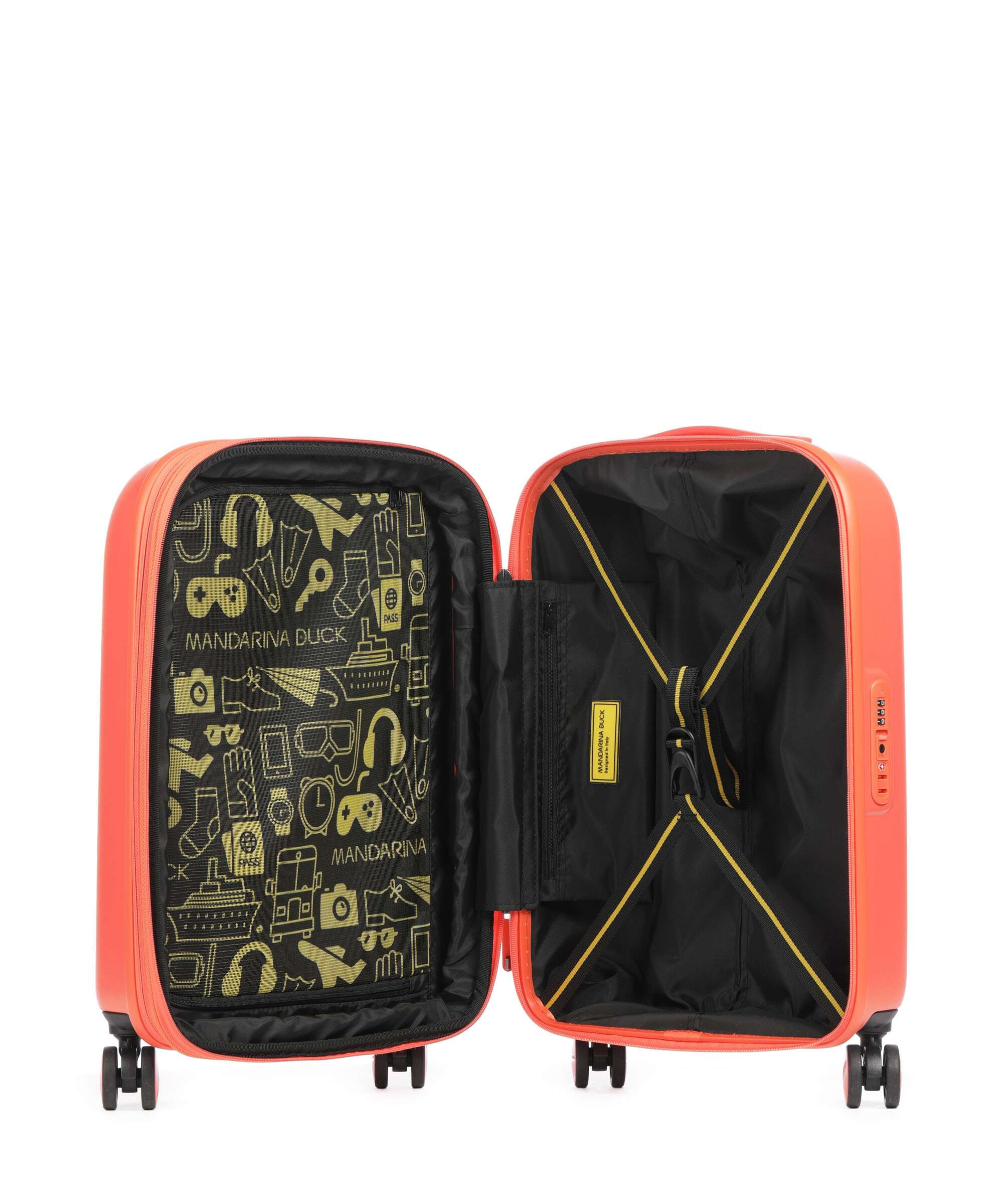 Mandarina Duck Logoduck+ Trolley (4 wielen) pumpkin - Image 6