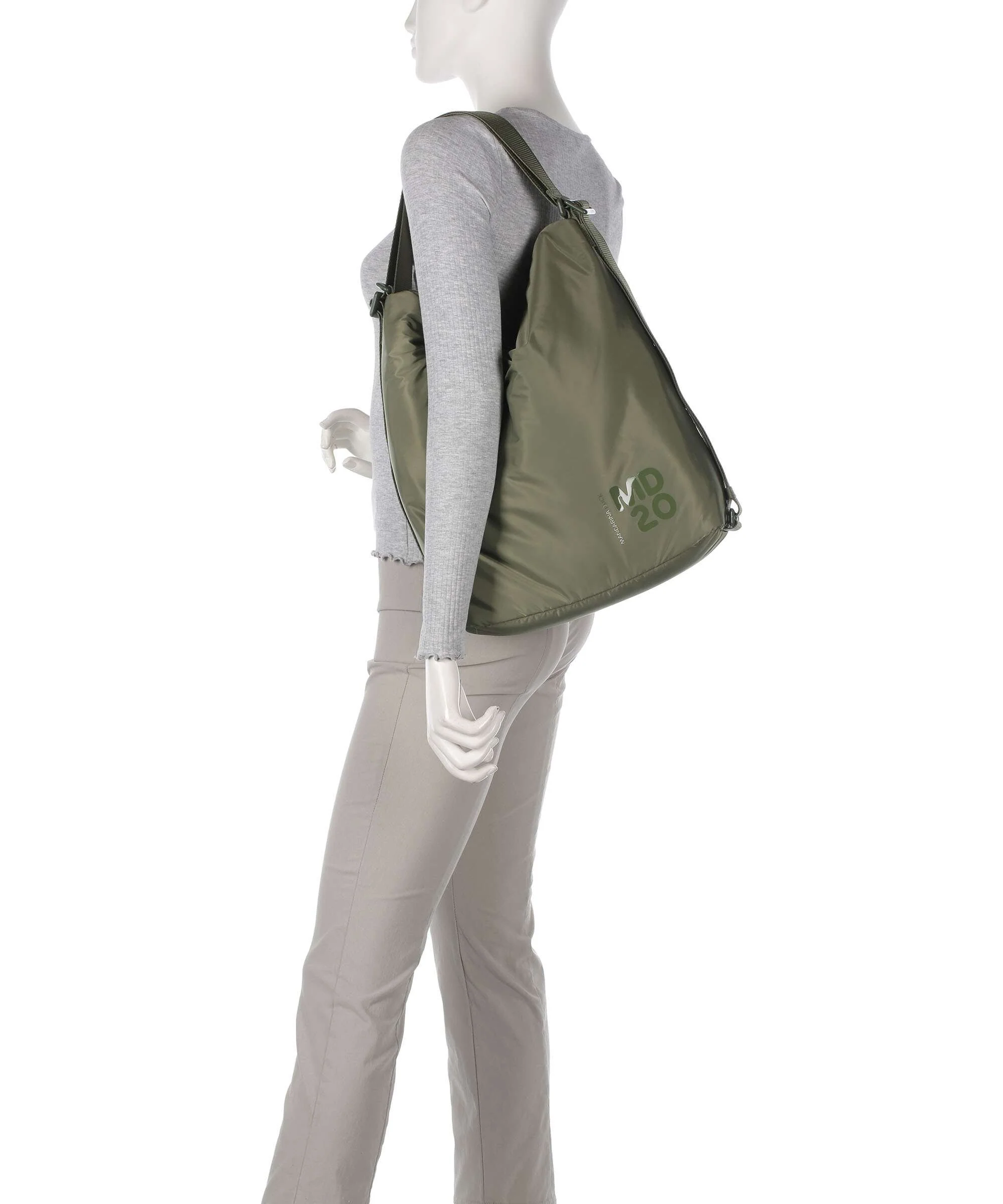 Mandarina Duck MD20 Balloon Hobo tas military green - Image 3