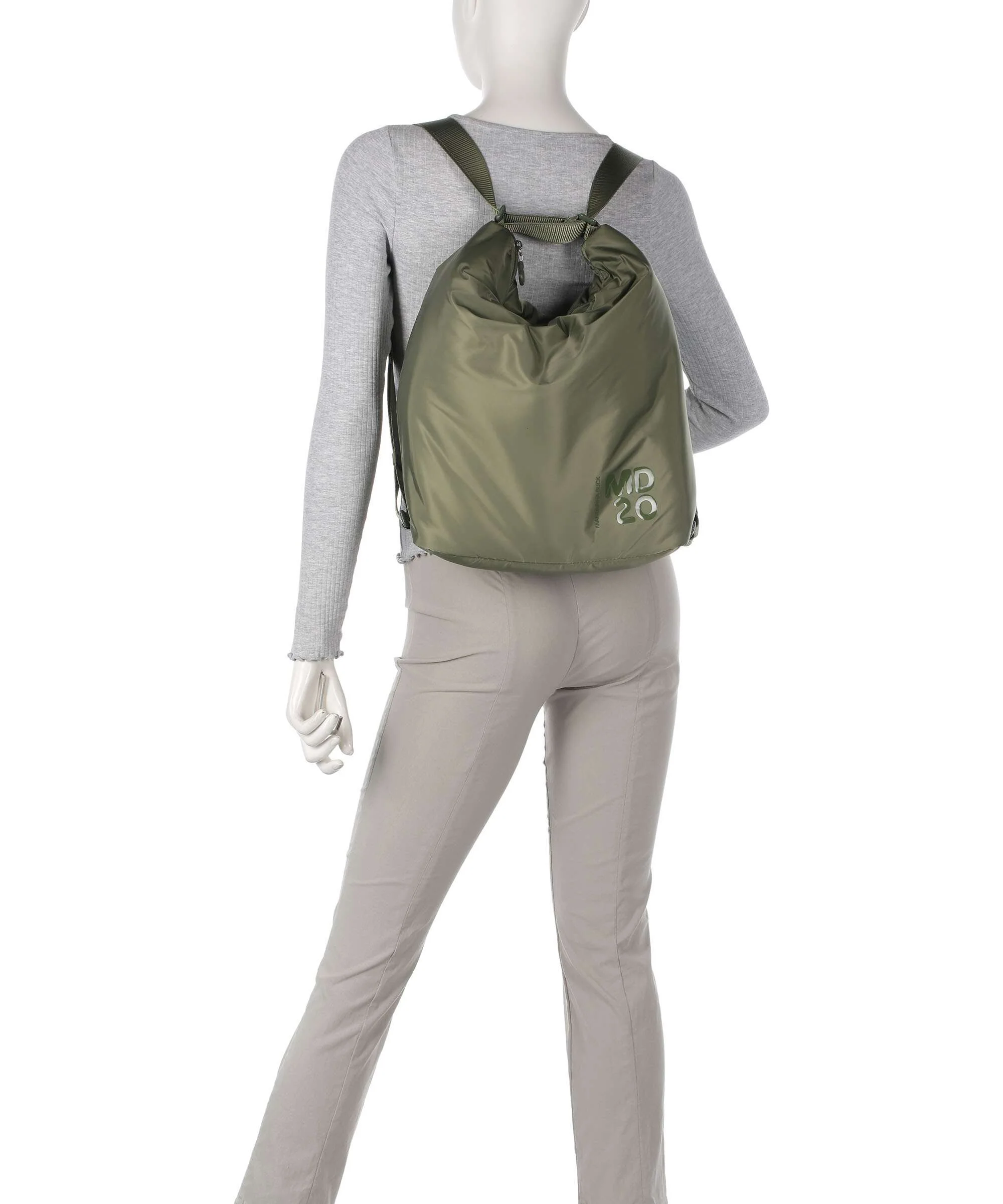 Mandarina Duck MD20 Balloon Hobo tas military green - Image 4