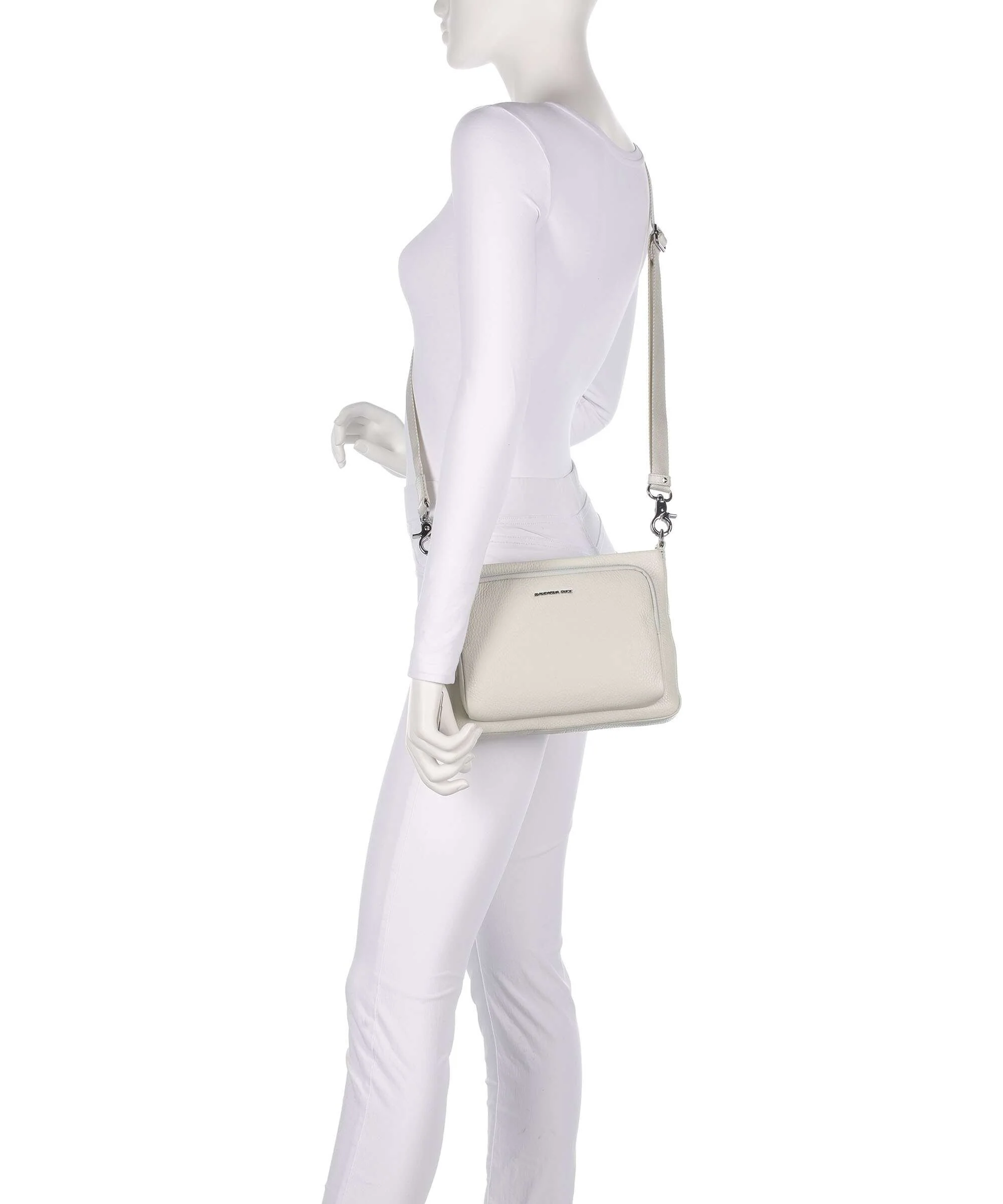 Mandarina Duck Mellow Leather Crossbody tas cashmere - Image 3