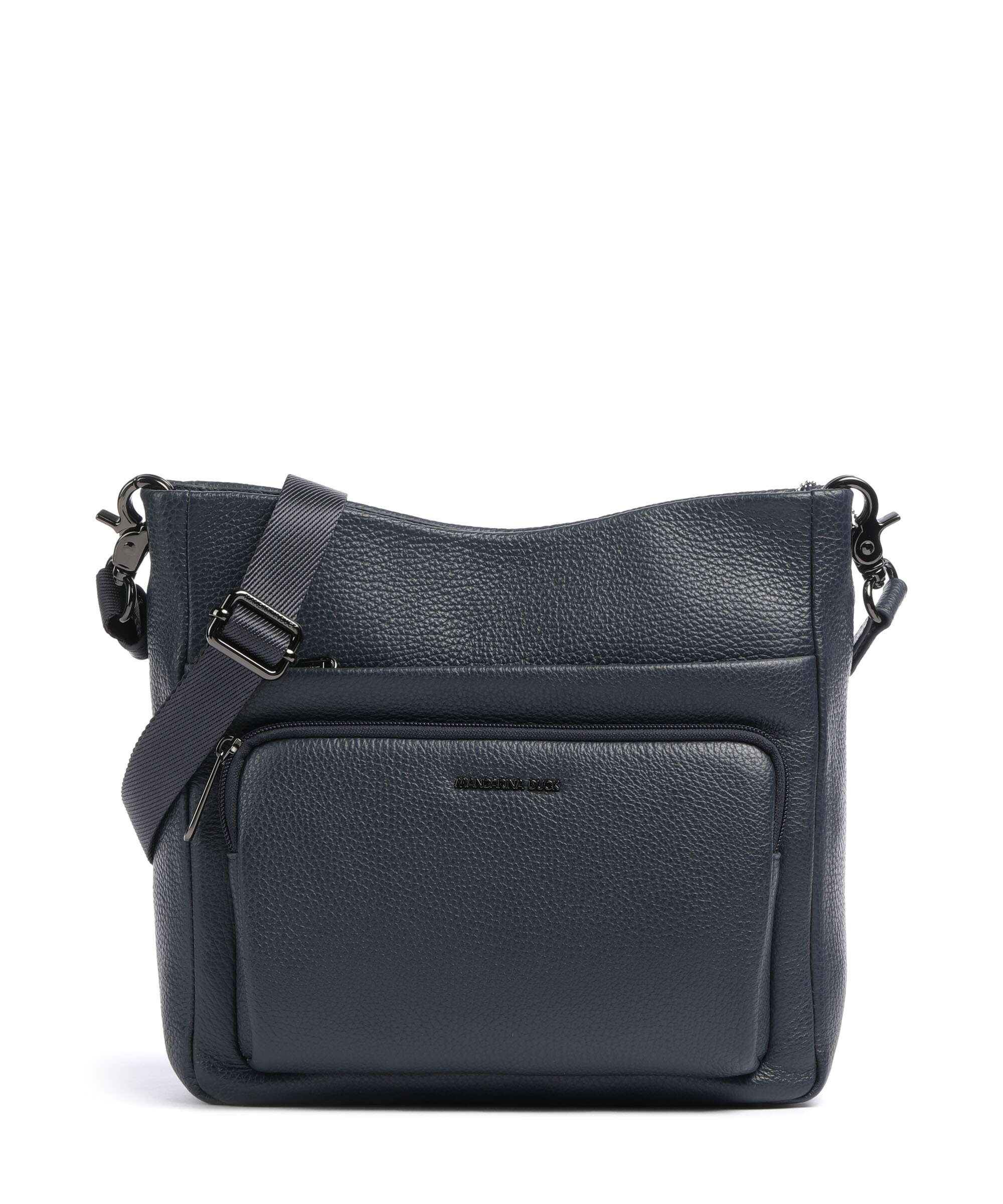 Mandarina Duck Mellow Leather Crossbody tas dress blue