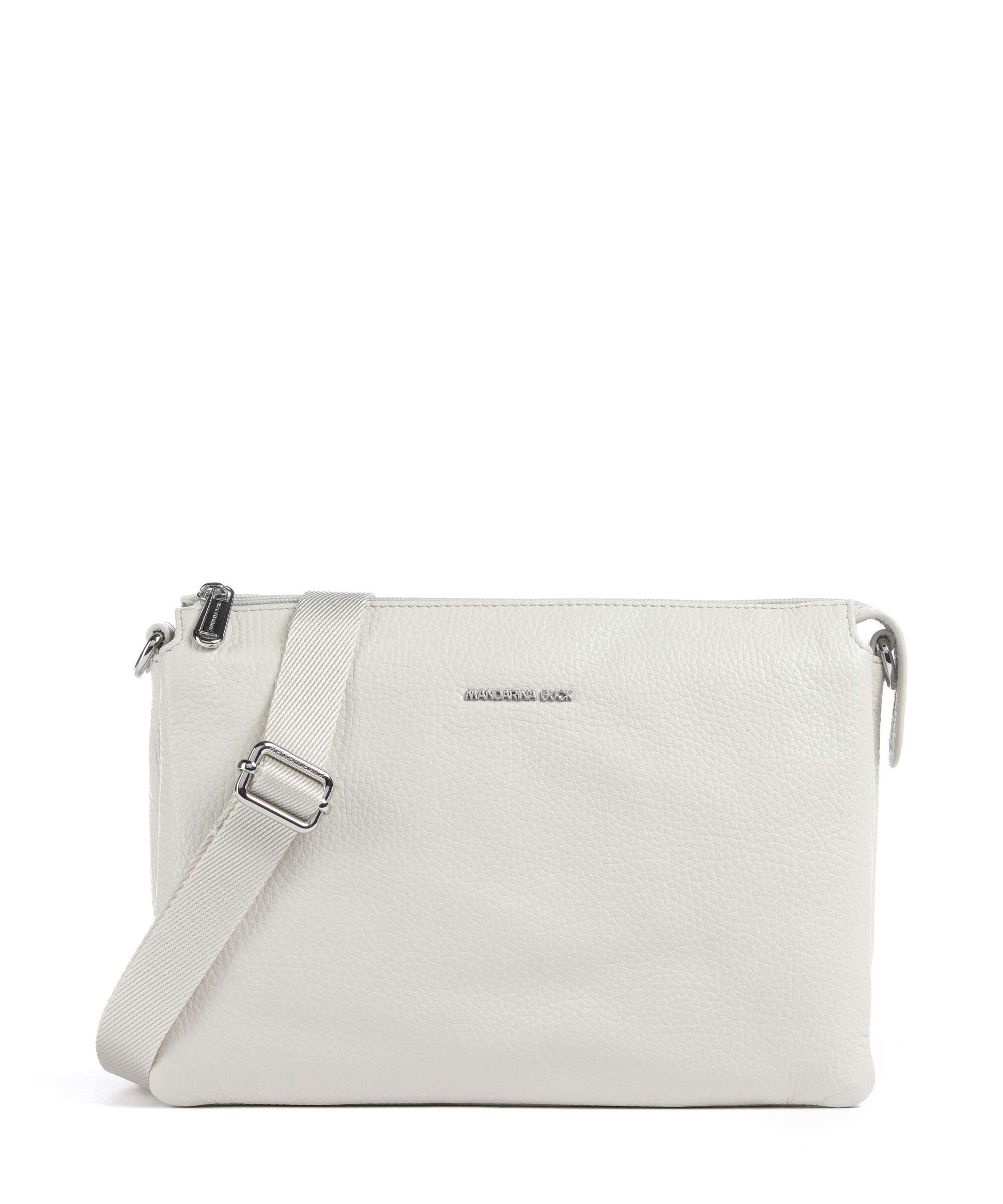 Mandarina Duck Mellow Leather Crossbody tas cashmere