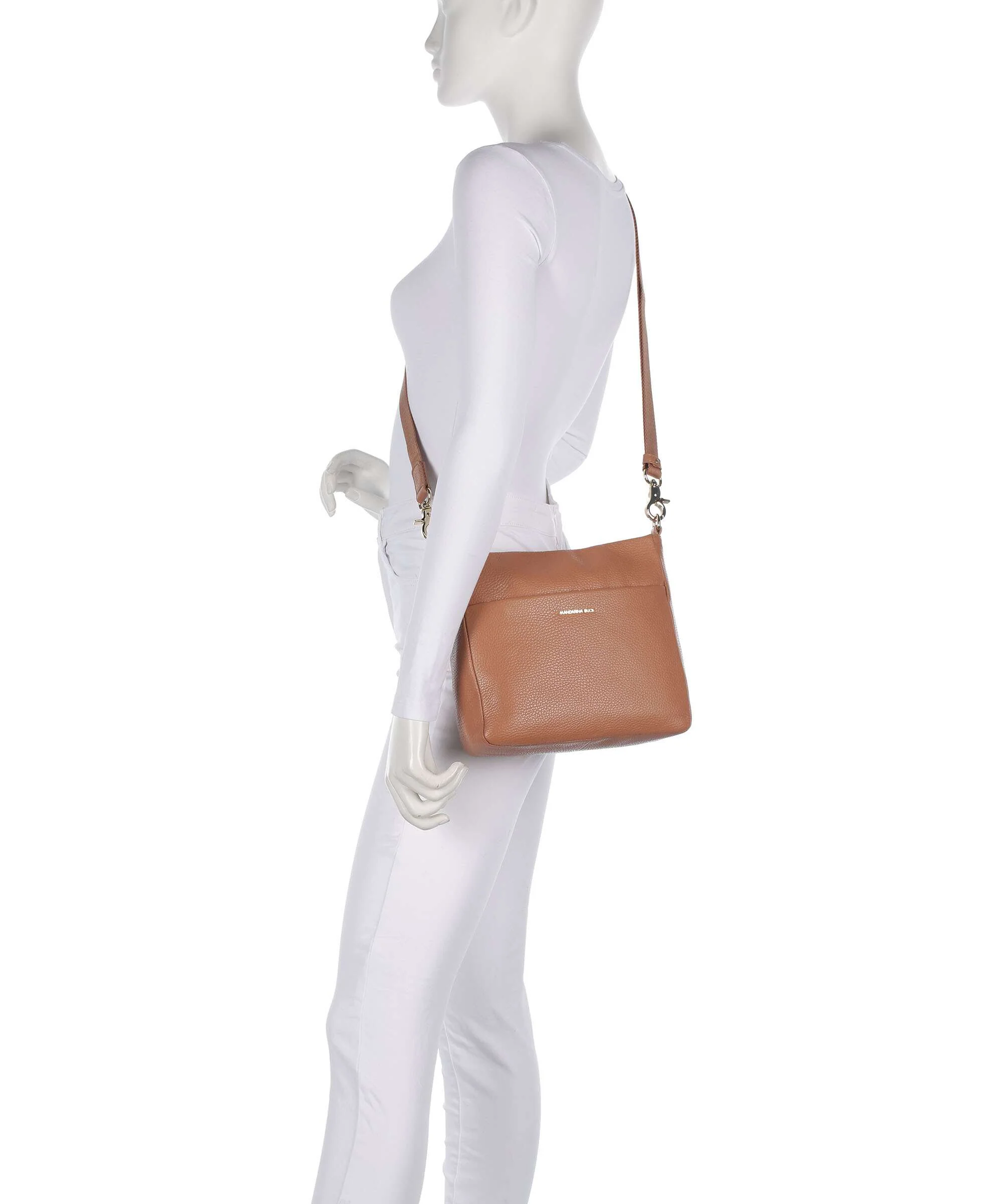 Mandarina Duck Mellow Leather Crossbody tas pecan nut - Image 3