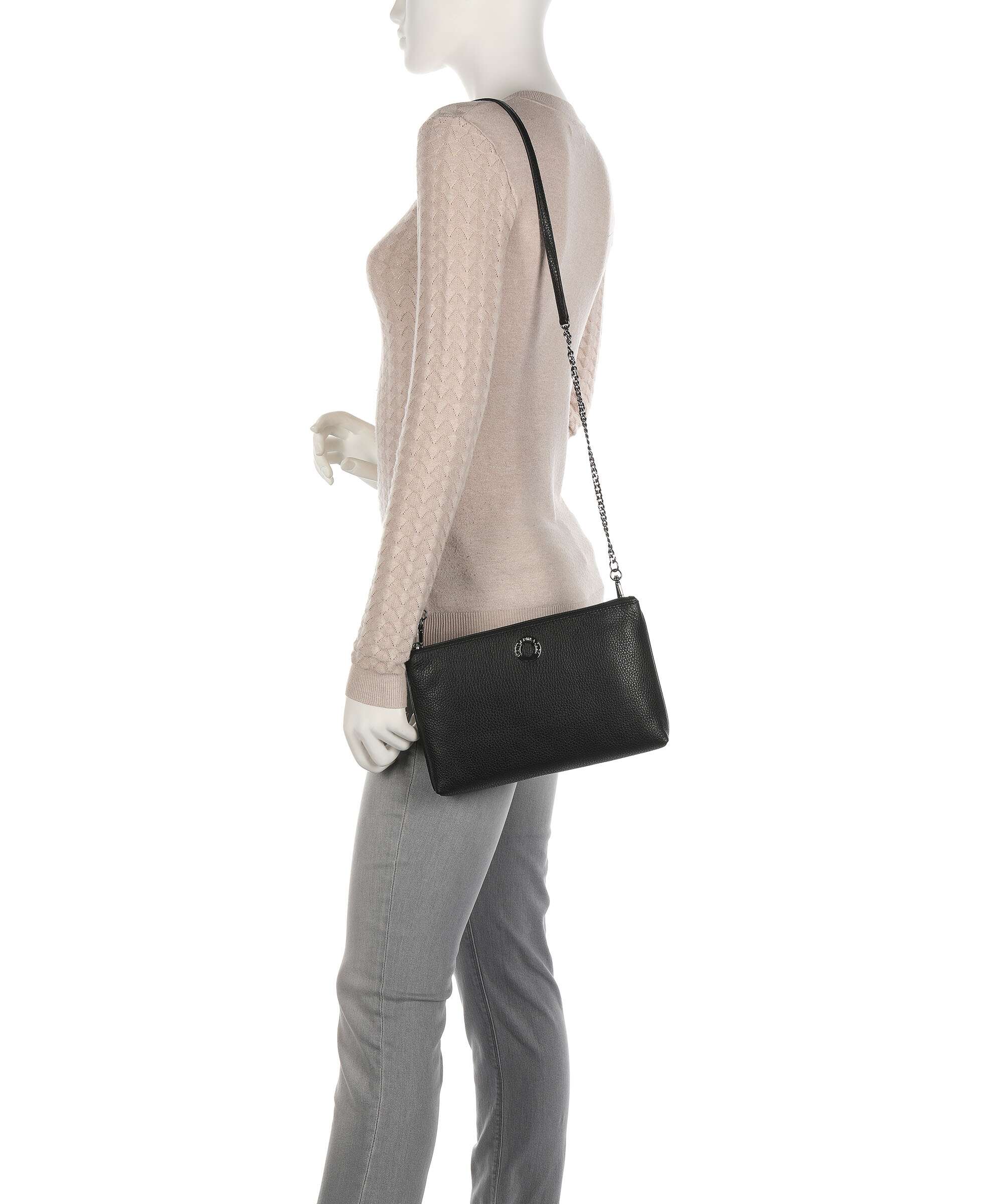 Mandarina Duck Mellow Leather Crossbody tas nero - Image 3