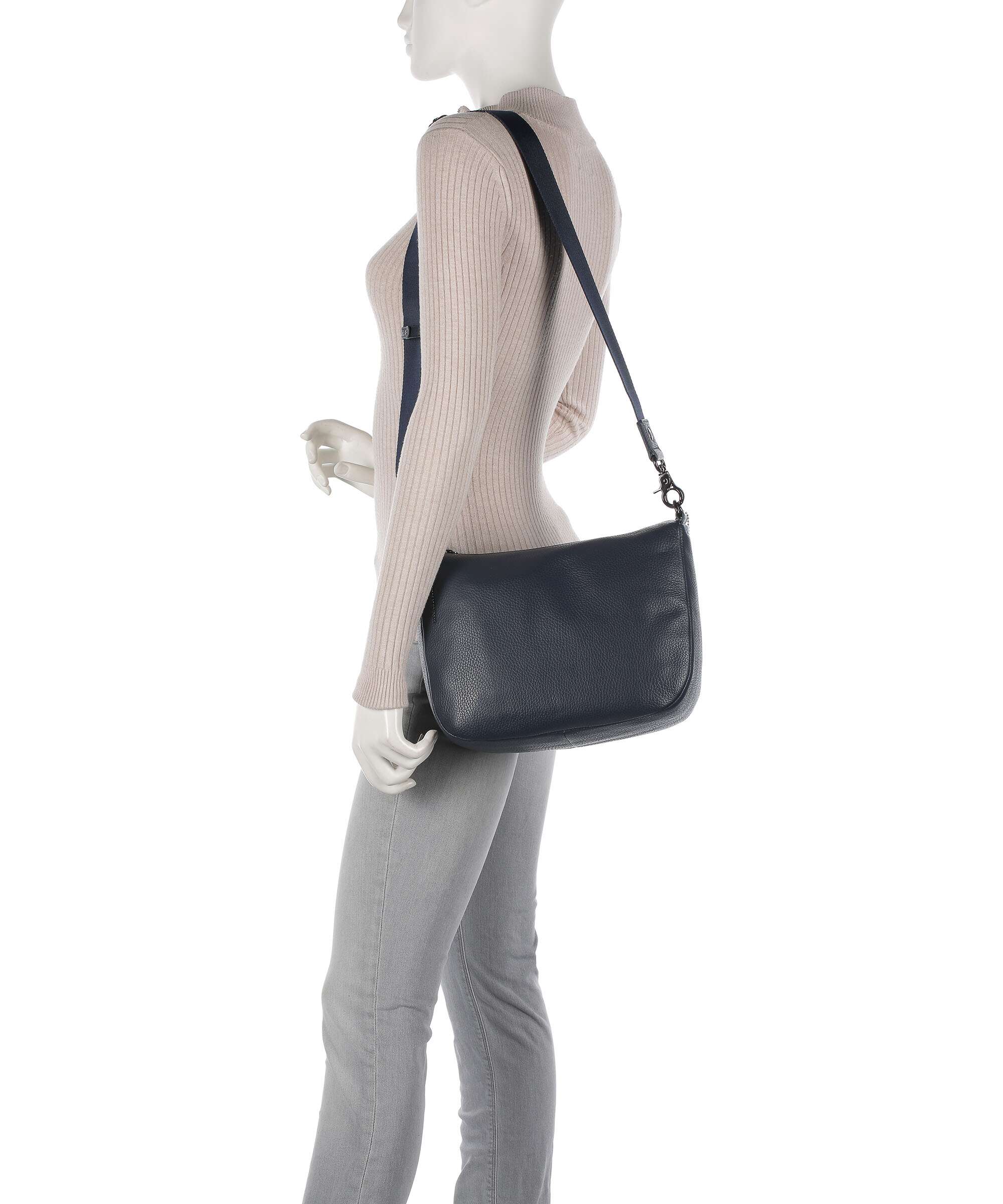 Mandarina Duck Mellow Leather Crossbody tas dress blue - Image 3