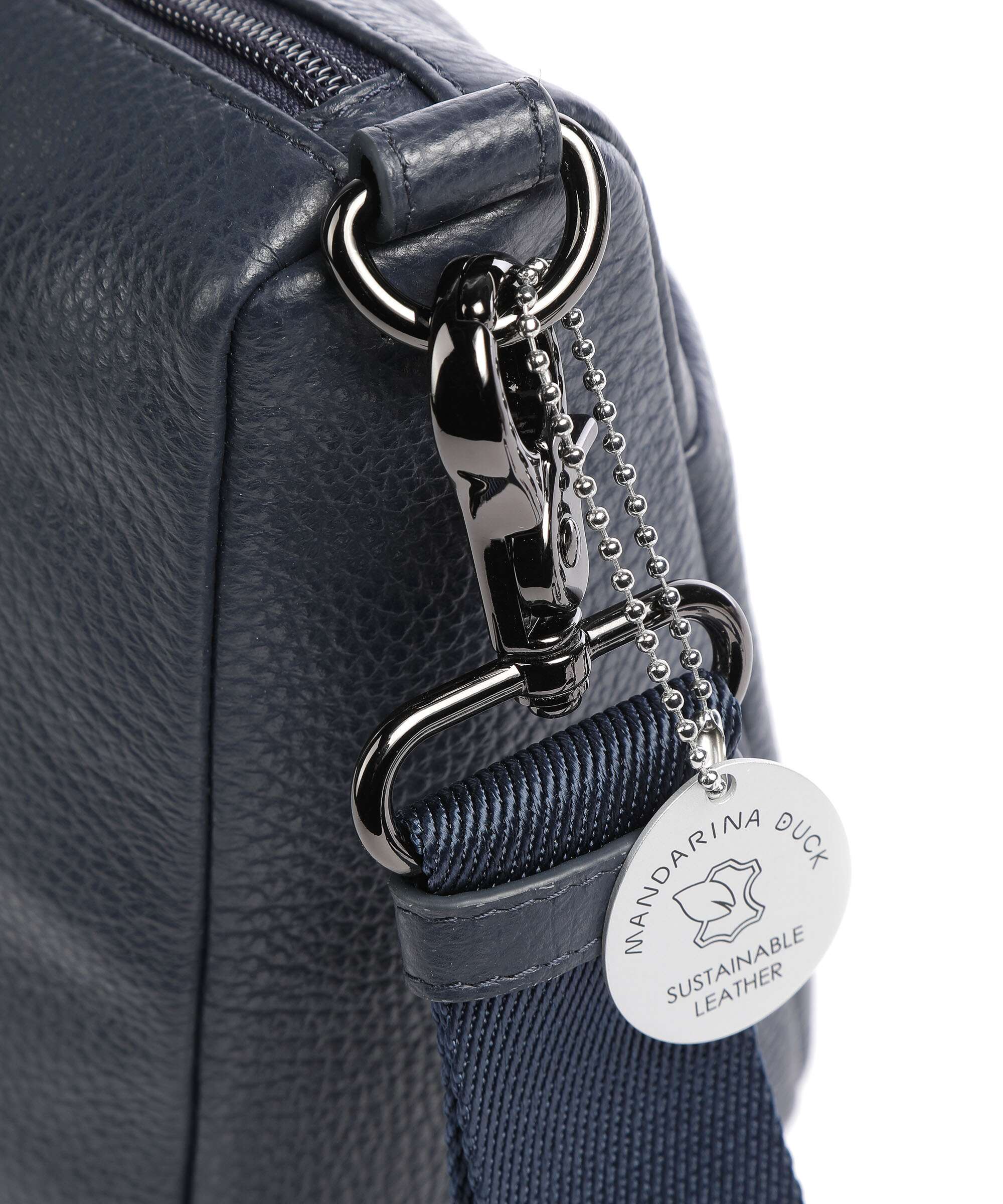 Mandarina Duck Mellow Leather Crossbody tas dress blue - Image 4