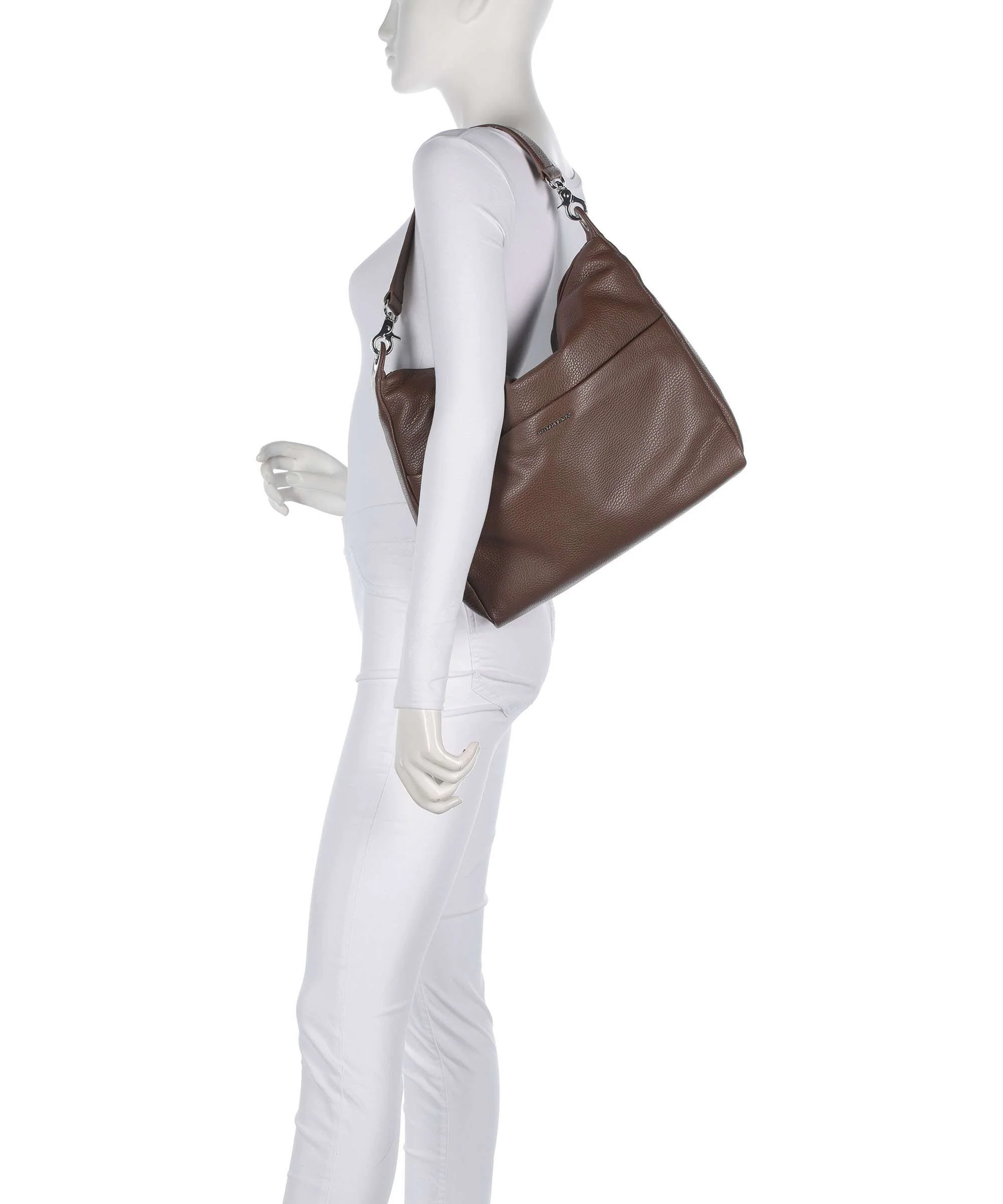 Mandarina Duck Mellow Leather Hobo tas milk chocolate - Image 3