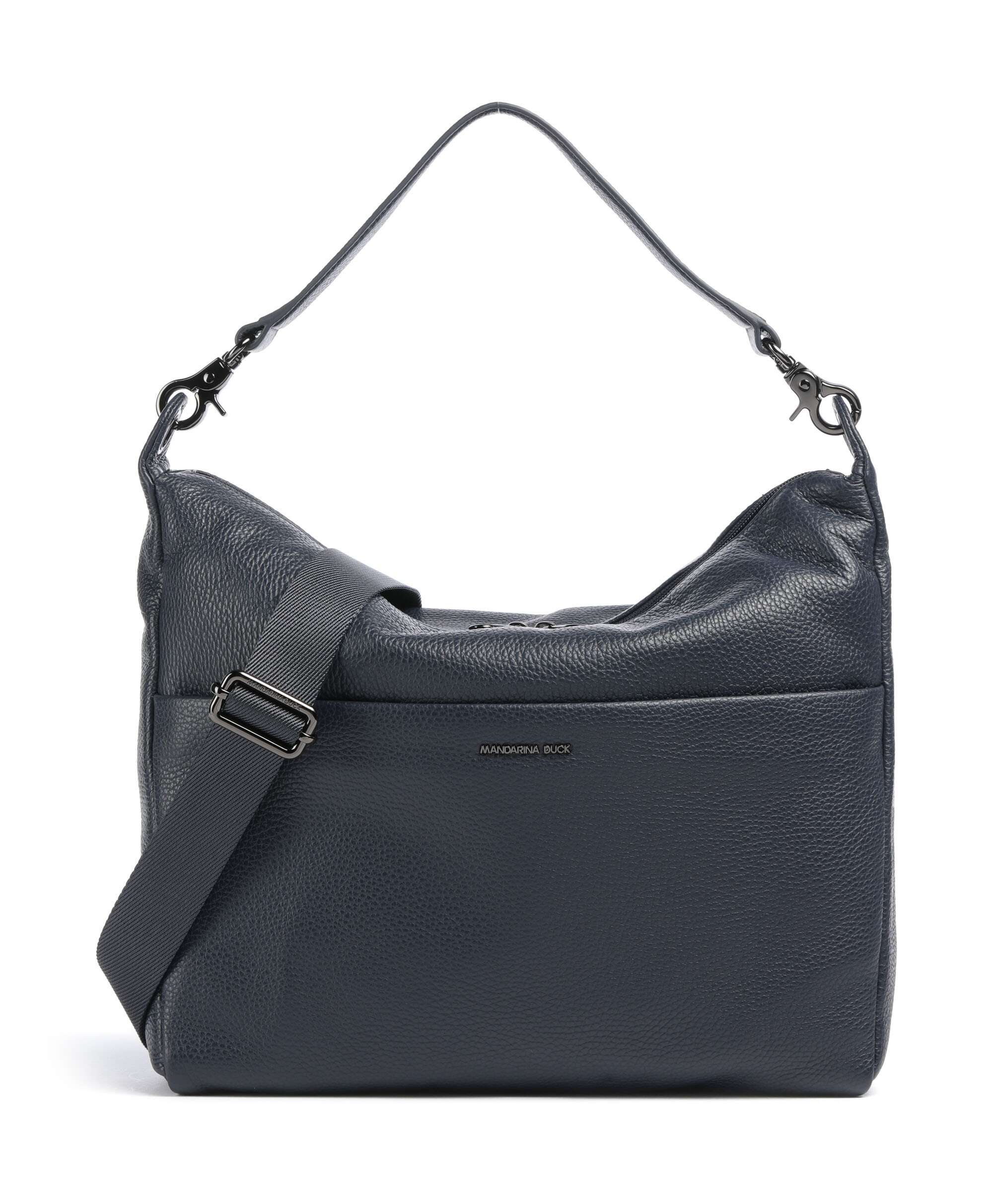 Mandarina Duck Mellow Leather Hobo tas dress blue