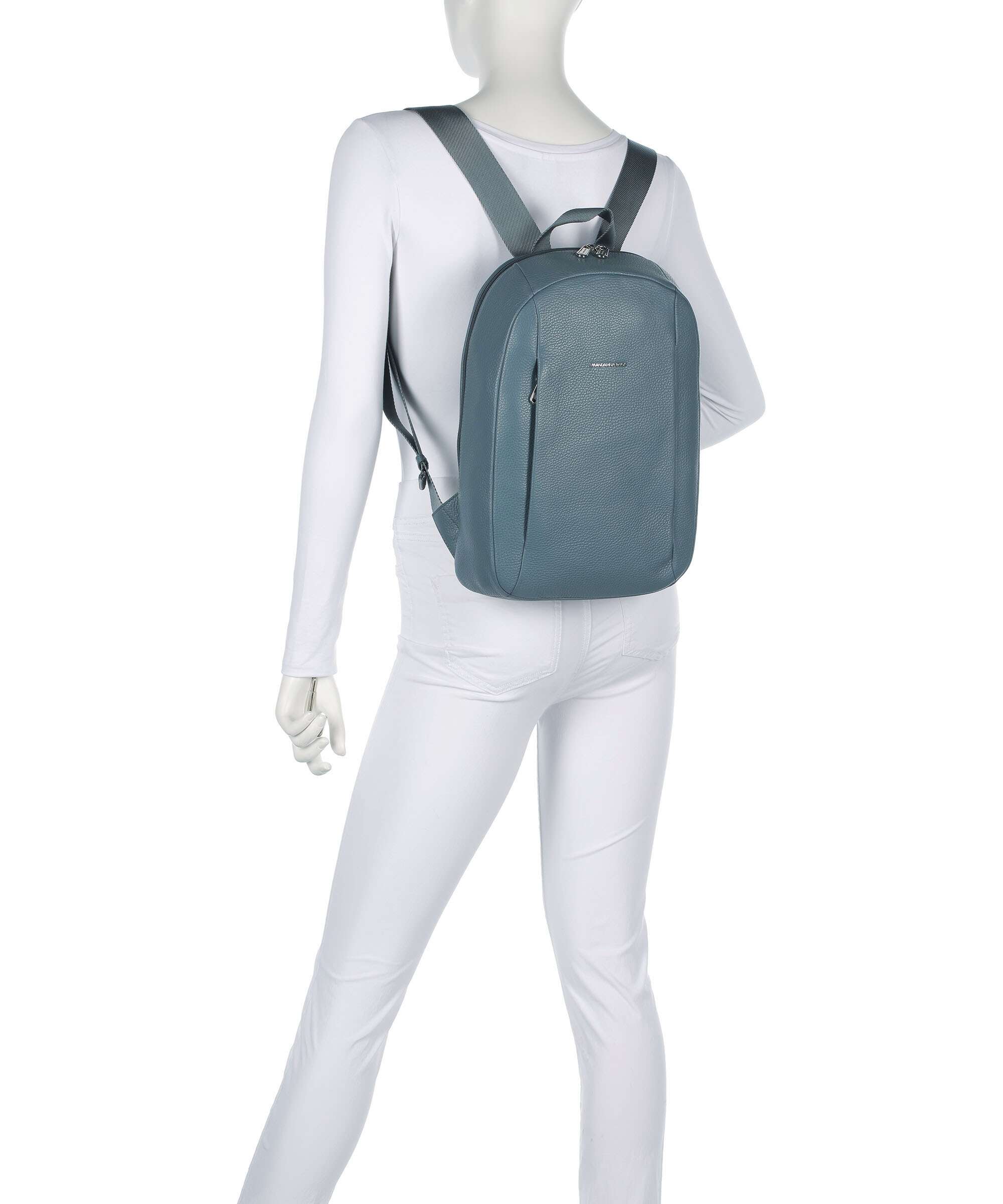 Mandarina Duck Mellow Leather Rugzak iron - Image 3